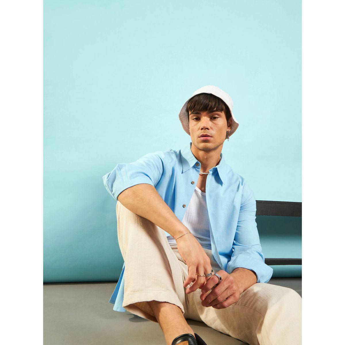 Mascln Sassafras X Styli  Linen Flex Relaxed Fit Shirt-men-clothing-shirts-image-6