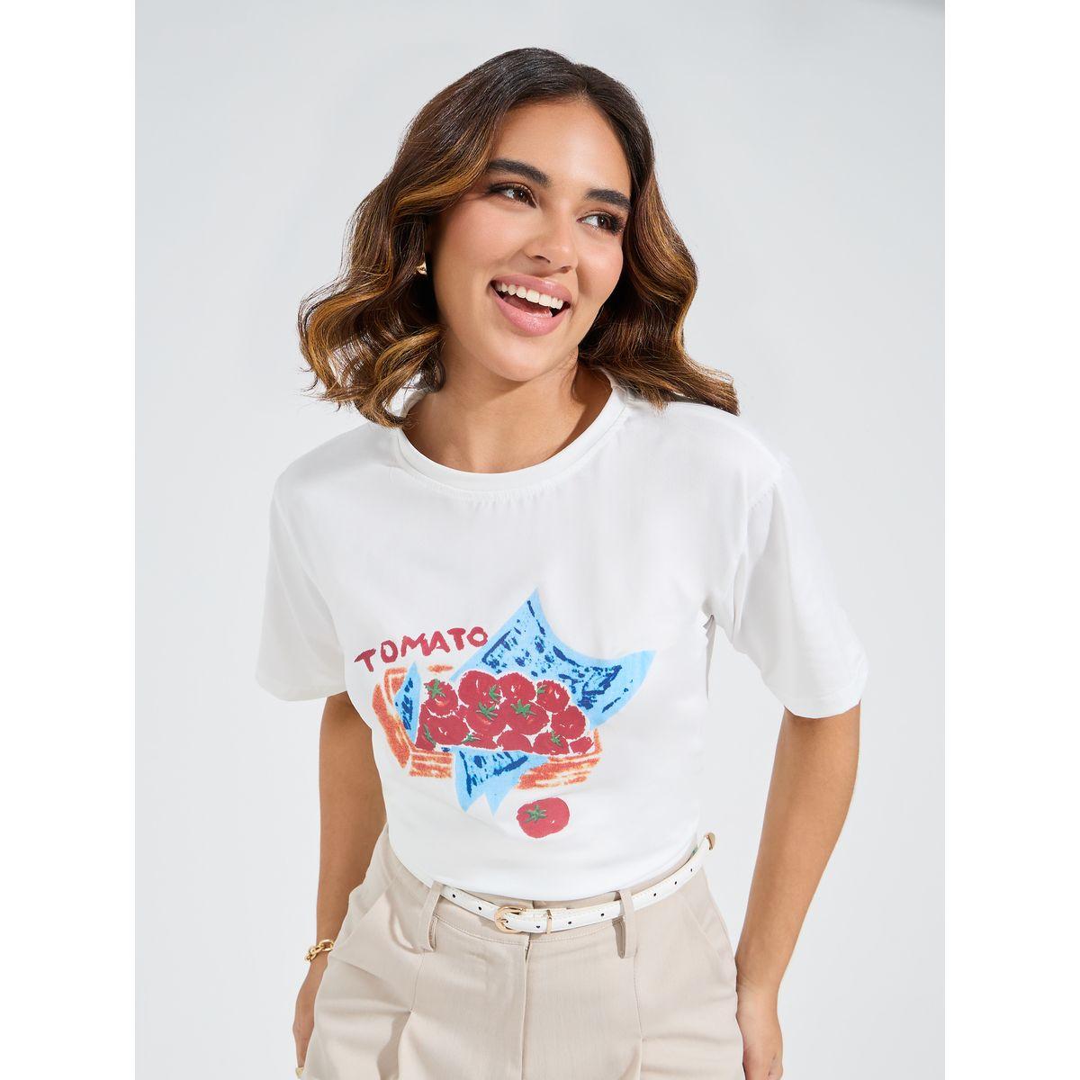 Styli Regular Fit Tomato Graphic Print T-Shirt-women-clothing-tshirts-image-1