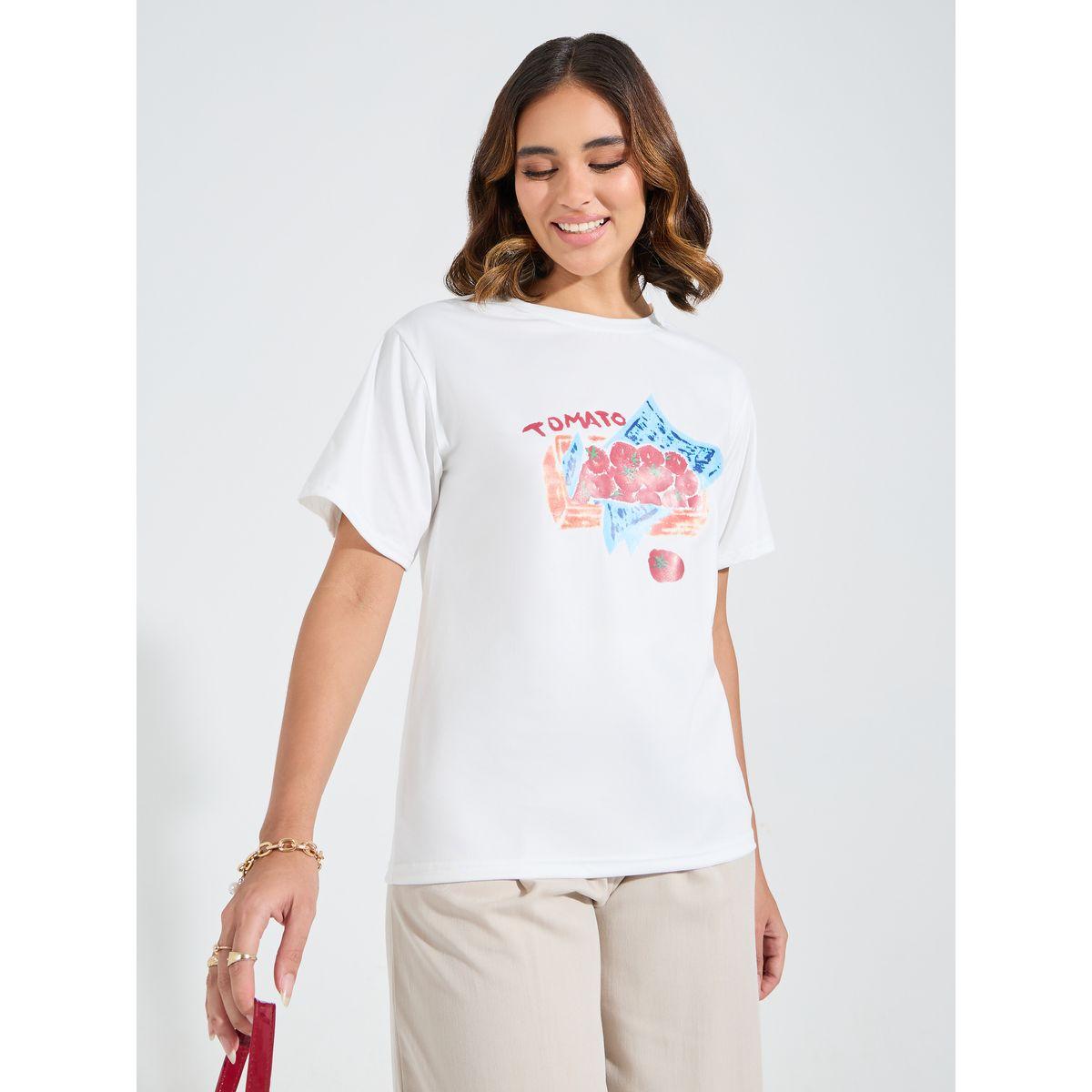Styli Regular Fit Tomato Graphic Print T-Shirt-women-clothing-tshirts-image-3