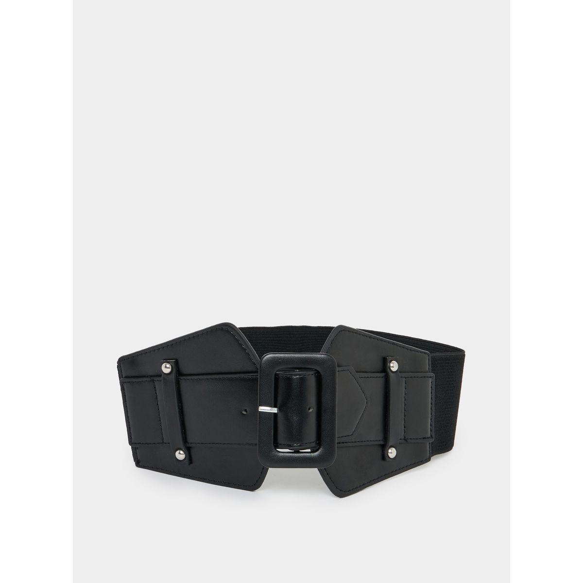 Styli Waist Wide Belt with Rivet Detail-women-clothingaccessories-belts-image-1