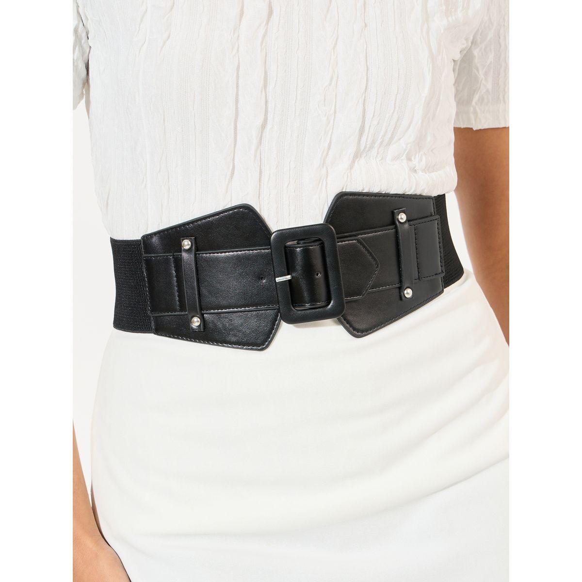 Styli Waist Wide Belt with Rivet Detail-women-clothingaccessories-belts-image-2