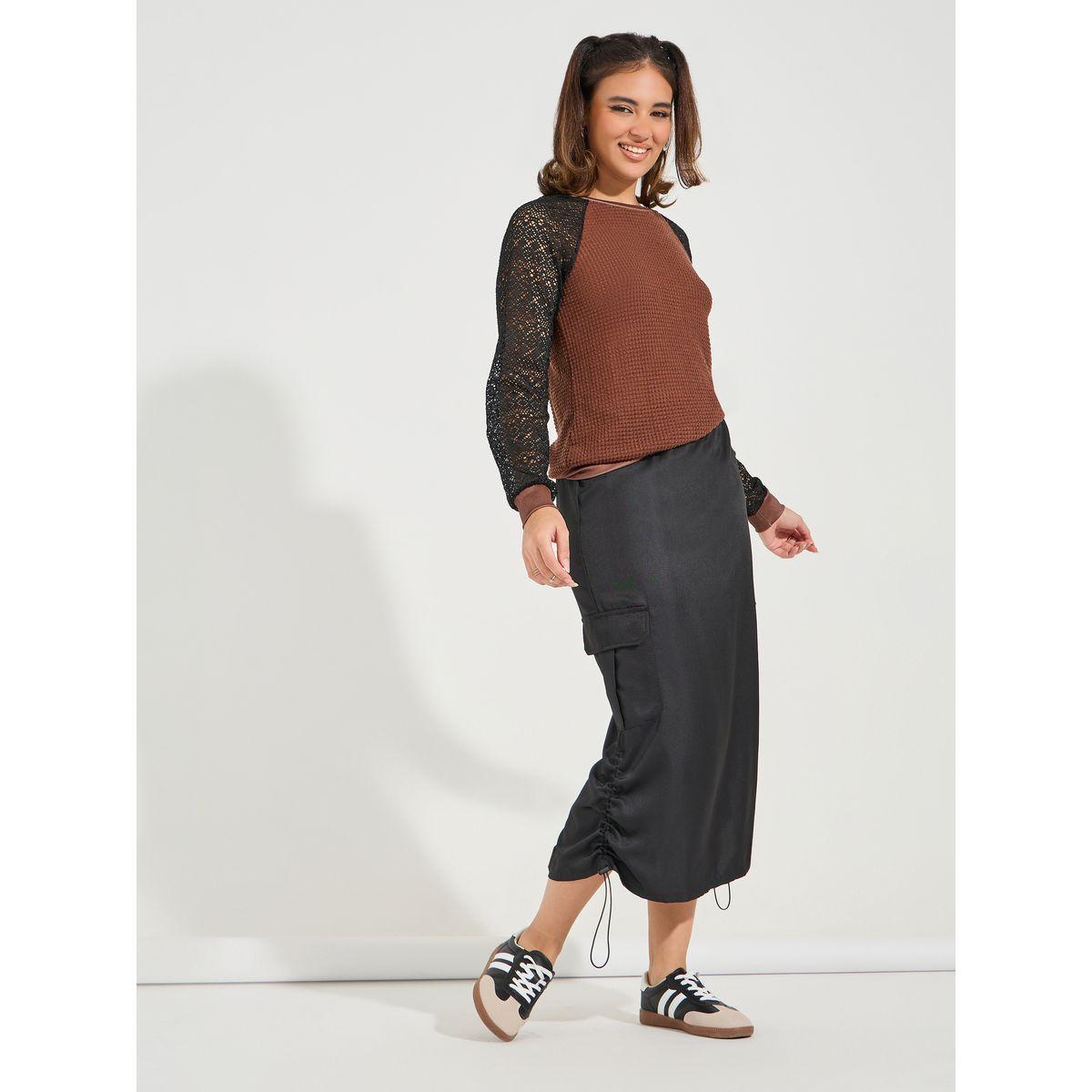 Styli Color Block Lace Insert Knit Top-women-clothing-shirtsandblouses-blouses-image-2