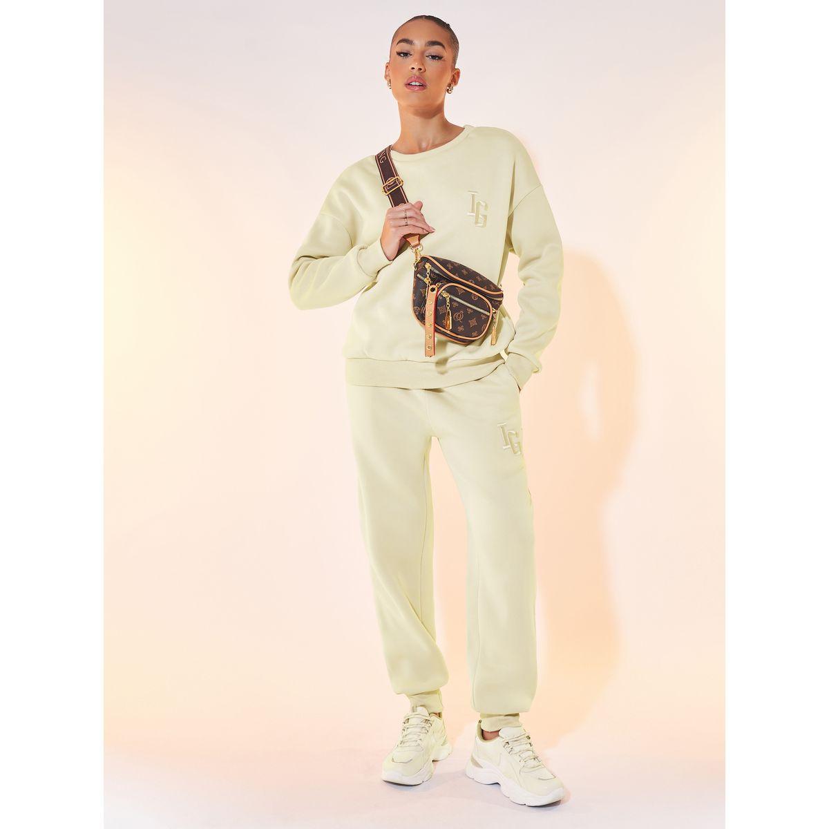 Styli Embroidery Patch Sweatshirt & Joggers Co-Ords-women-clothing-coordsets-image-1