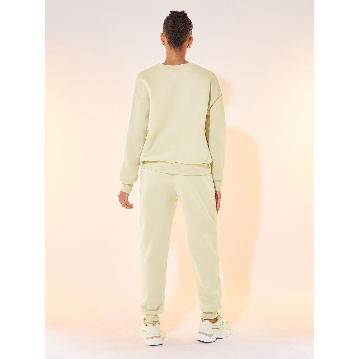 Styli Embroidery Patch Sweatshirt & Joggers Co-Ords-women-clothing-coordsets-image-5