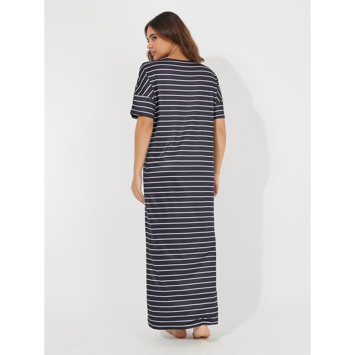 قميص نوم مخطط بياقة دائرية-women-clothing-nightwear-nighties-image-4