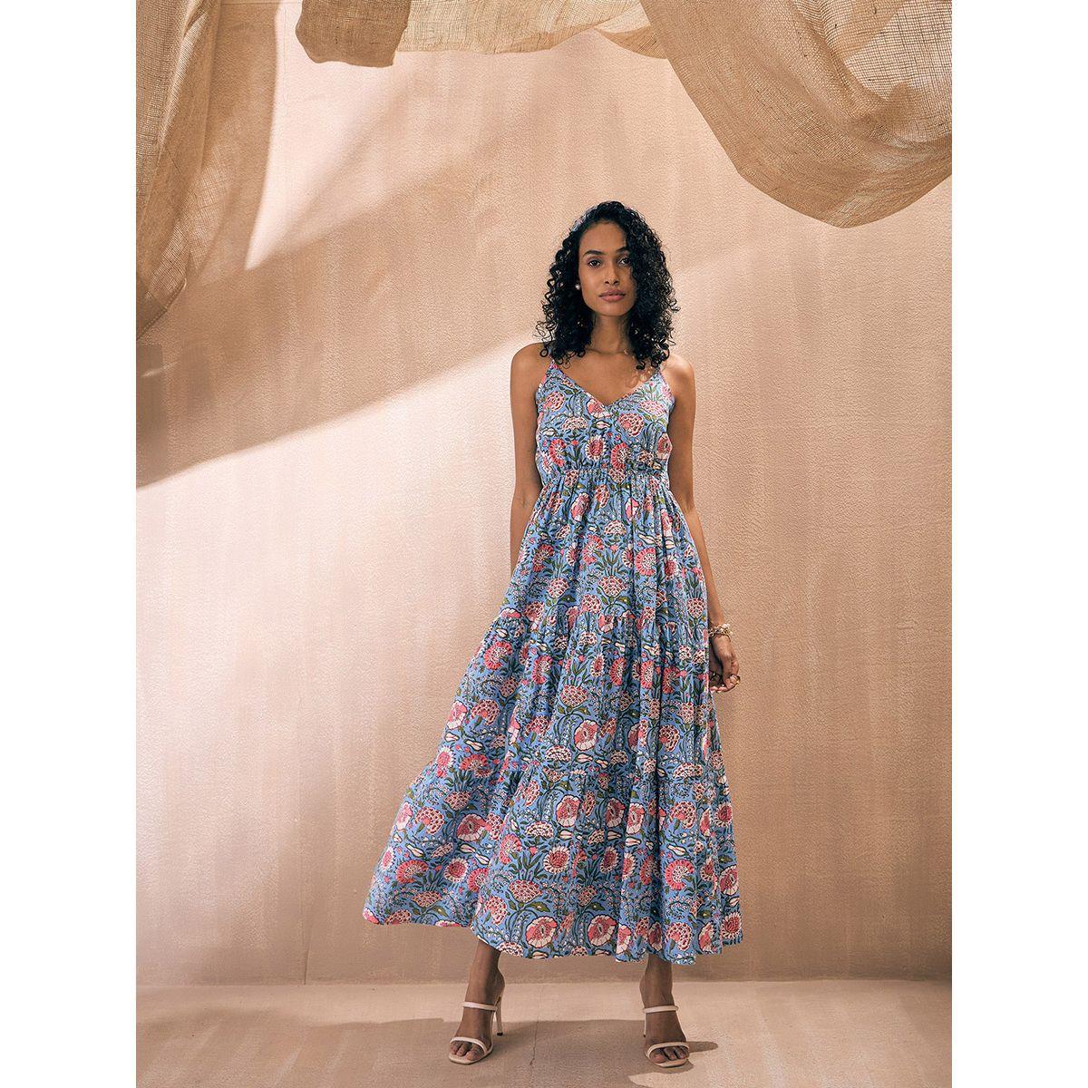 petal and pup black floral dress Buy Women Black Denim Wrap Neck Midi Dress Online at Best Price main image 0