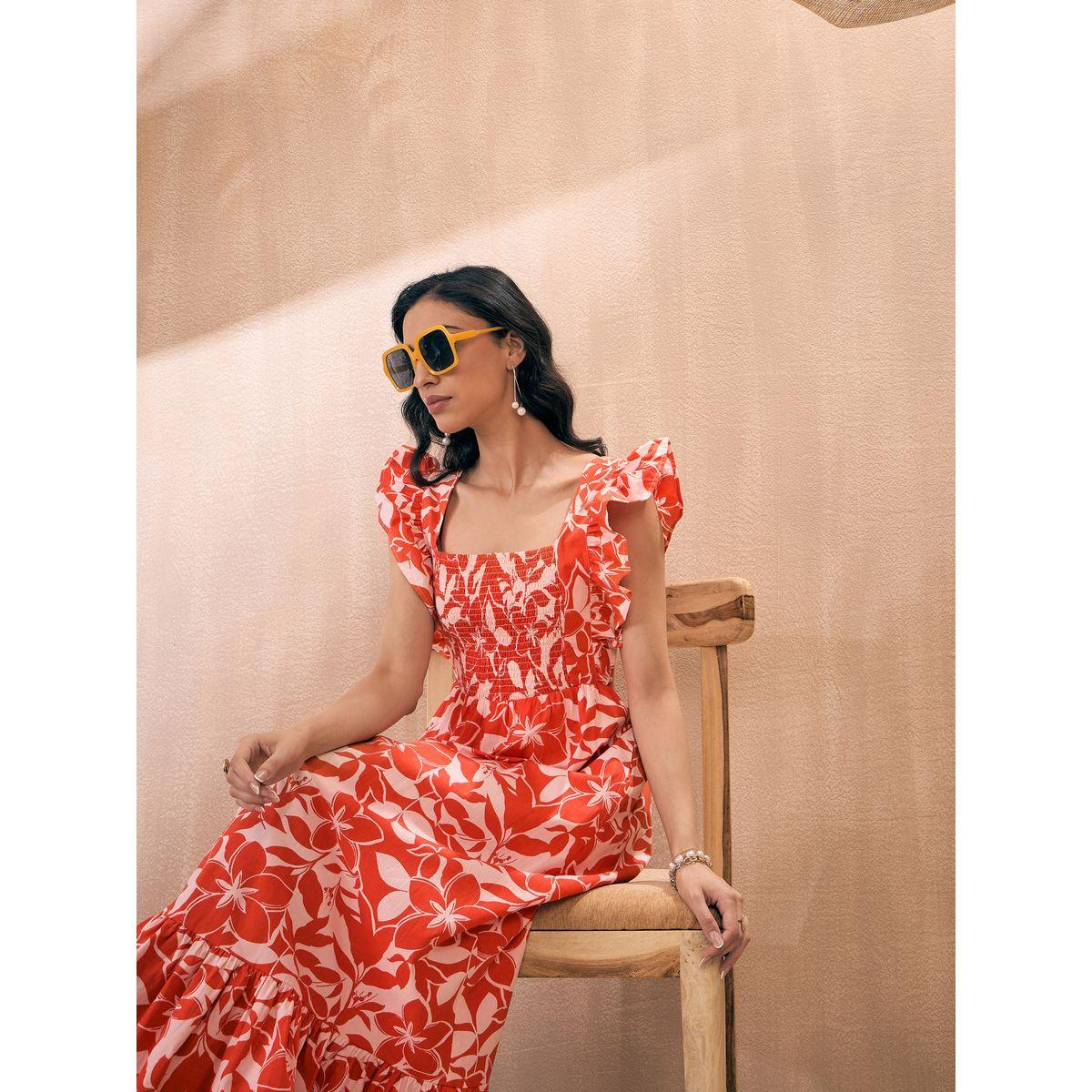 Sassafras X Styli  All Over Print Tie-Up Back A-Line Maxi Dress-women-clothing-dresses-image-7