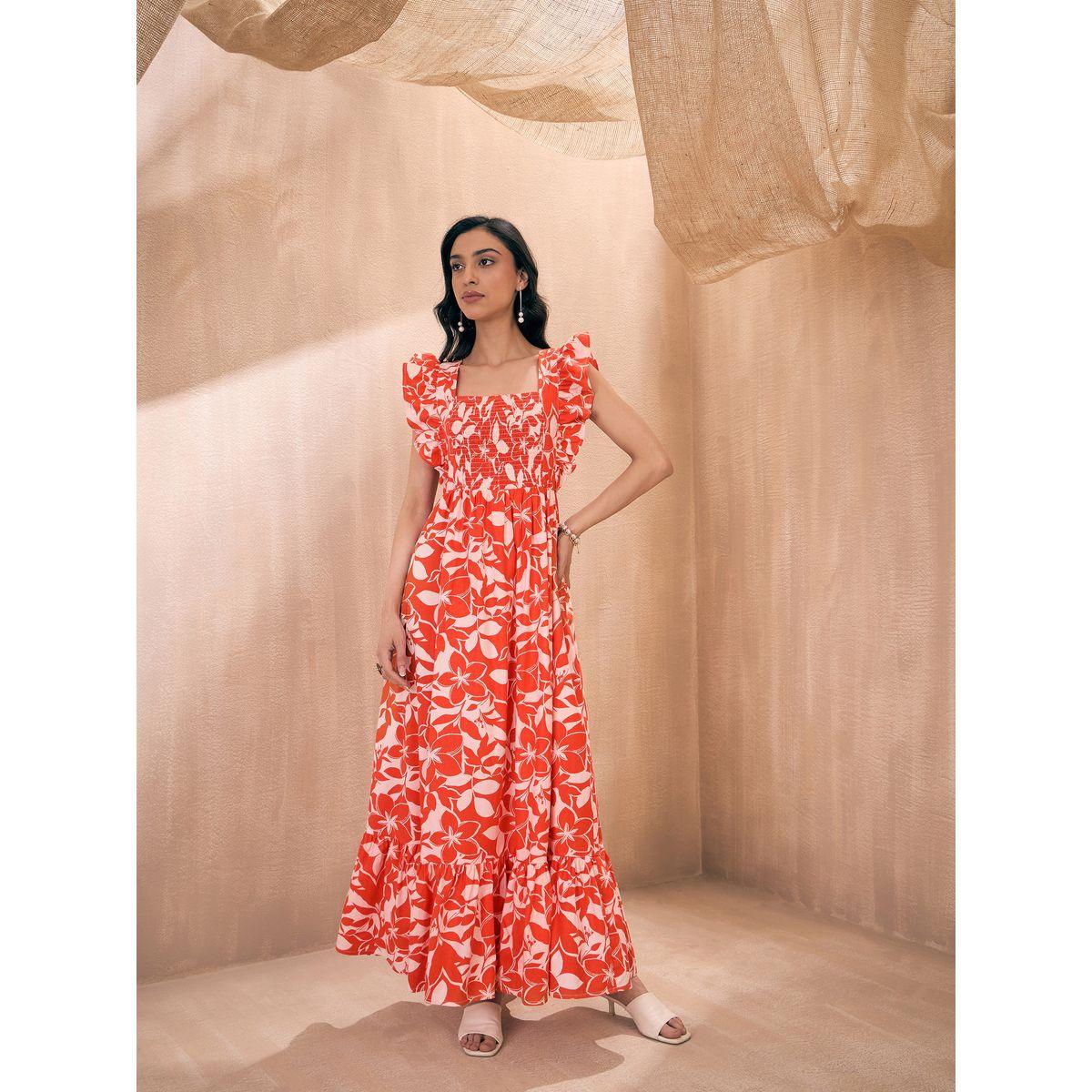 Sassafras X Styli  All Over Print Tie-Up Back A-Line Maxi Dress-women-clothing-dresses-image-8