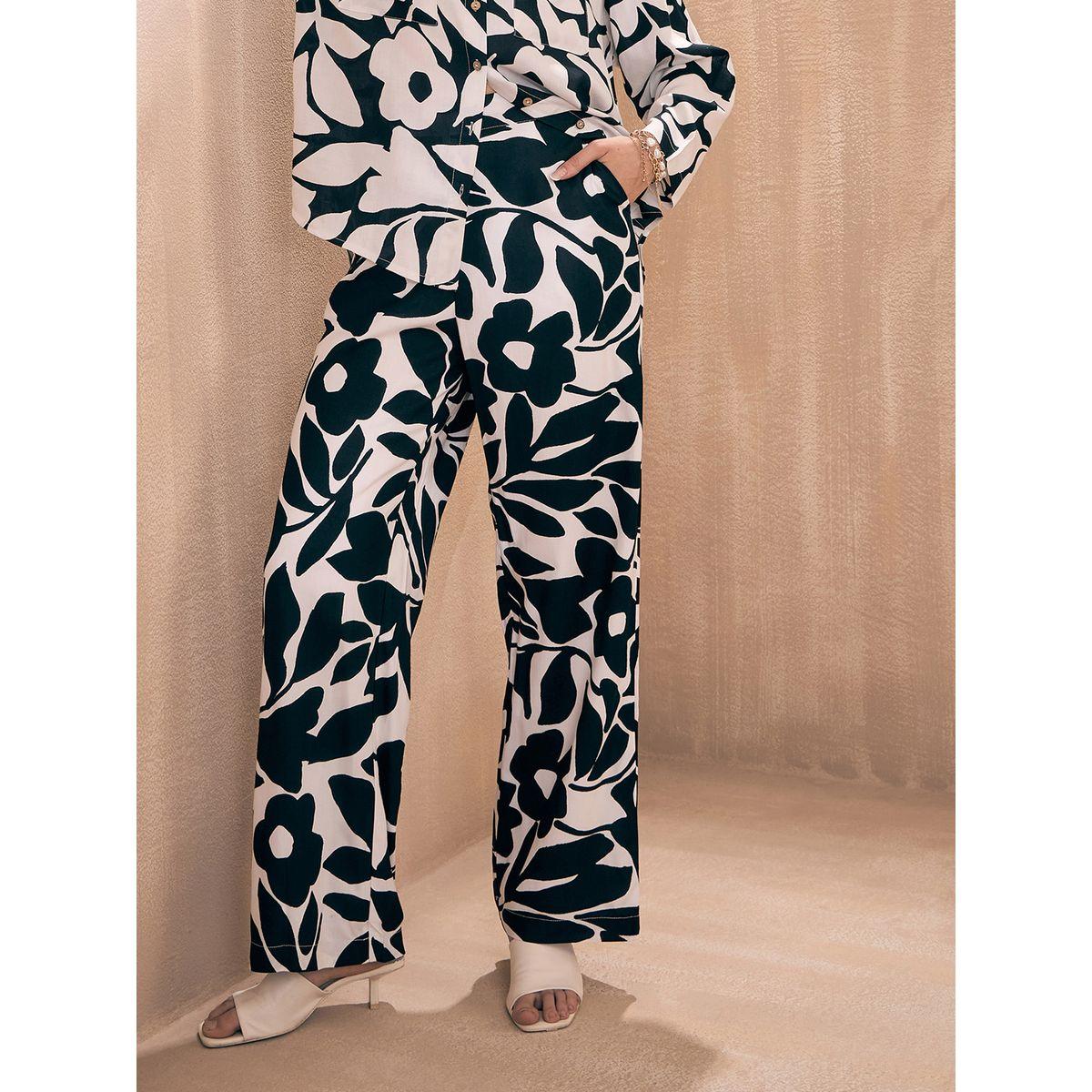 Sassafras X Styli  Floral Print Button Placket Shirt & Pants Co-Ords-women-clothing-coordsets-image-4