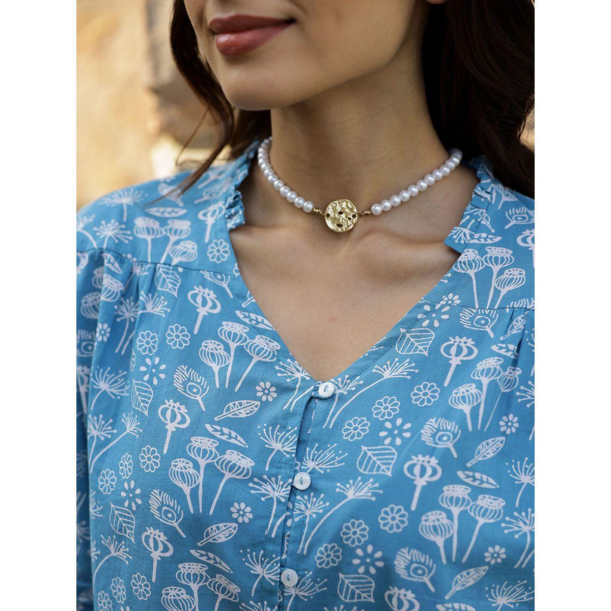 Sanskrutihomes X Styli  Cotton All Over Print Top & Straight Pyjama Set-women-clothing-nightwear-pyjamas-longsets-image-8