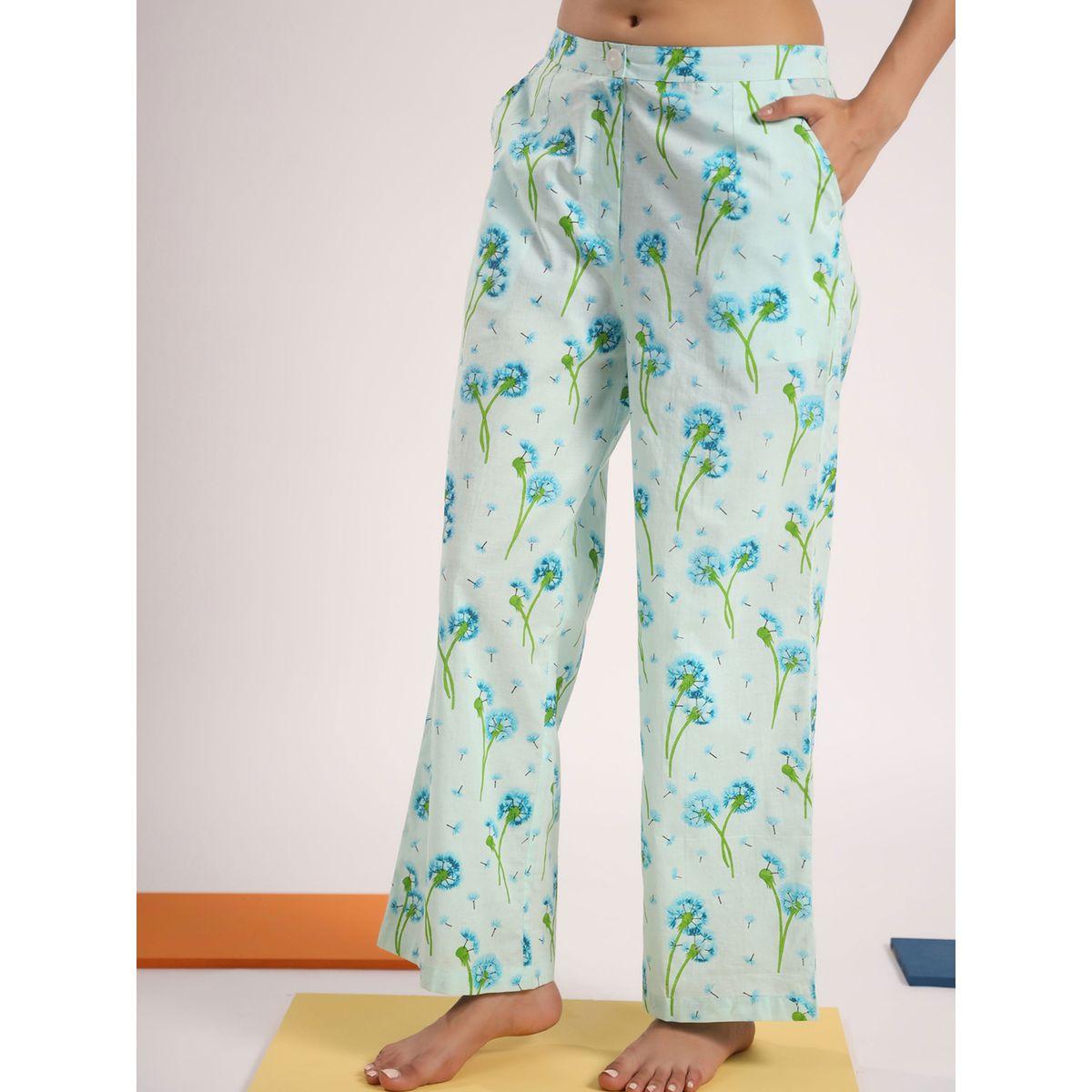 Sanskrutihomes X Styli  Cotton Dandelion Print Top & Straight Pyjama Set-women-clothing-nightwear-pyjamas-longsets-image-9
