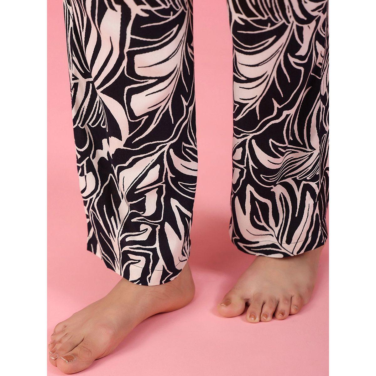 Sanskrutihomes X Styli  Cotton Abstract Print Shirt & Straight Pyjama Set-women-clothing-nightwear-pyjamas-longsets-image-8