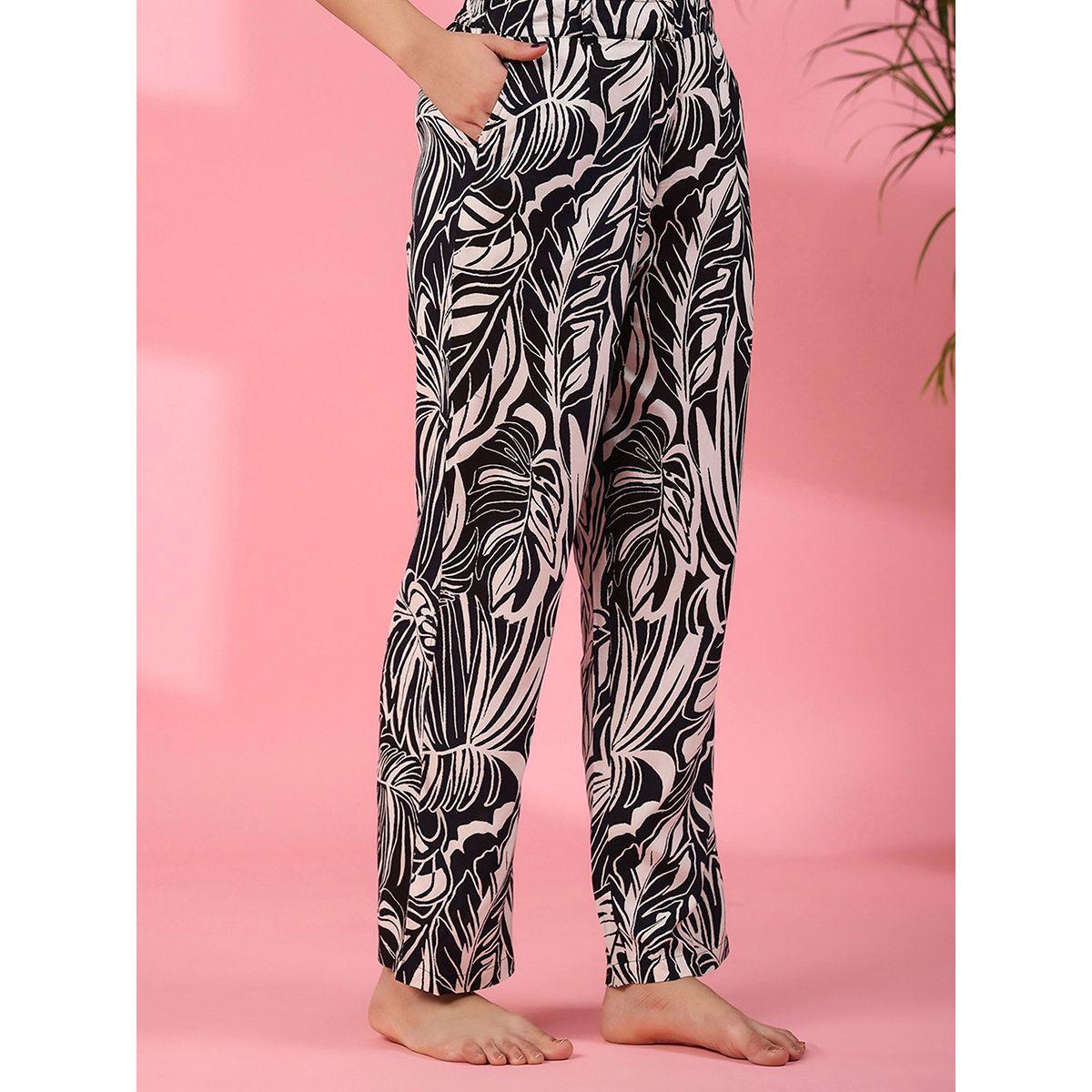 Sanskrutihomes X Styli  Cotton Abstract Print Shirt & Straight Pyjama Set-women-clothing-nightwear-pyjamas-longsets-image-9
