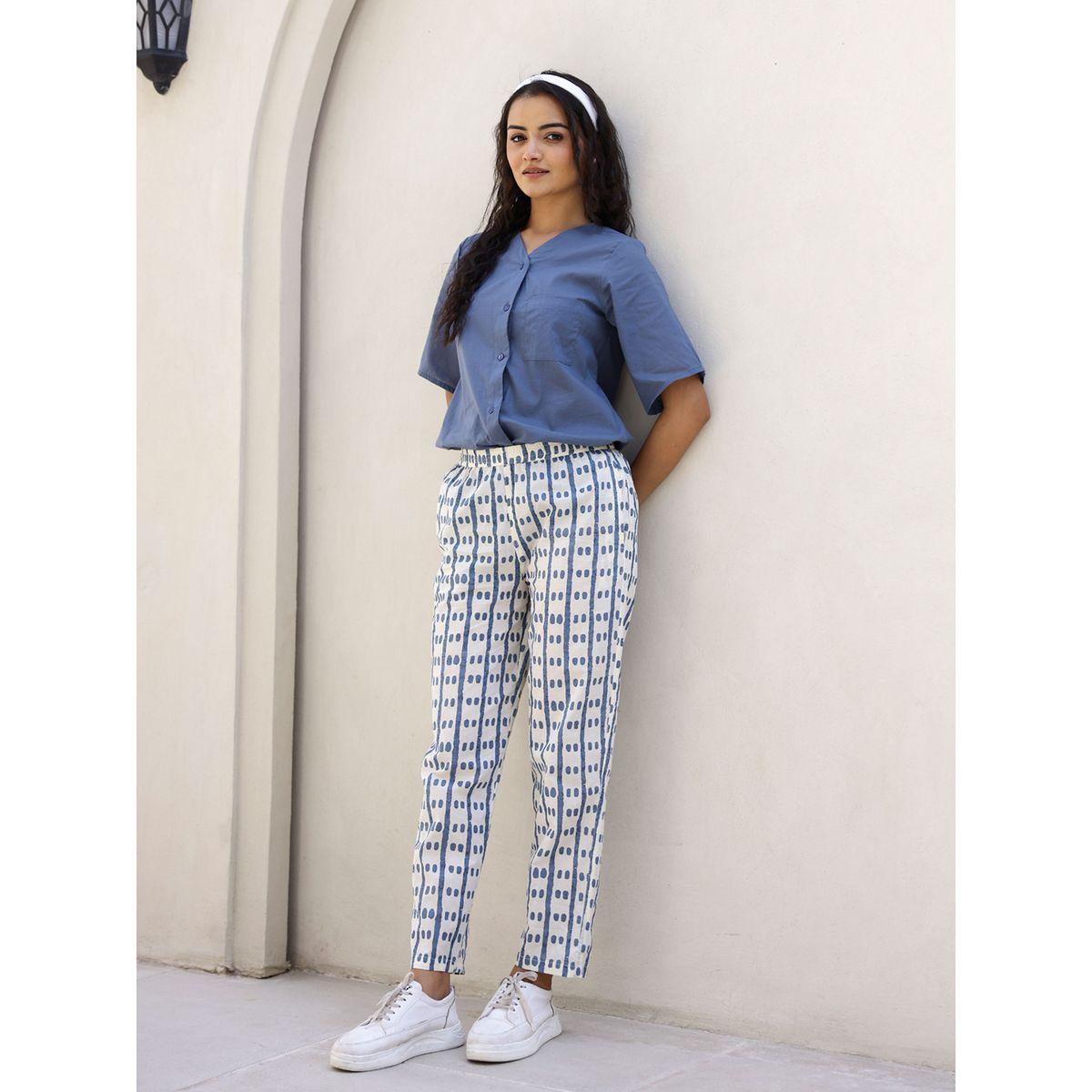 Sanskrutihomes X Styli  Cotton V Neck Top & Printed Pyjama Set-women-clothing-nightwear-pyjamas-longsets-image-4