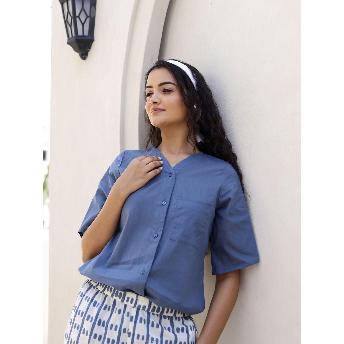 Sanskrutihomes X Styli  Cotton V Neck Top & Printed Pyjama Set-women-clothing-nightwear-pyjamas-longsets-image-5
