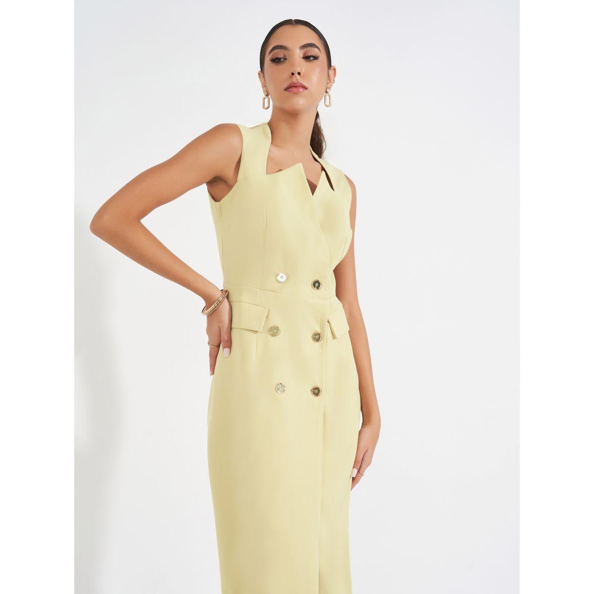 فستان ميدي بلا أكمام مع أزرار-women-clothing-dresses-image-3