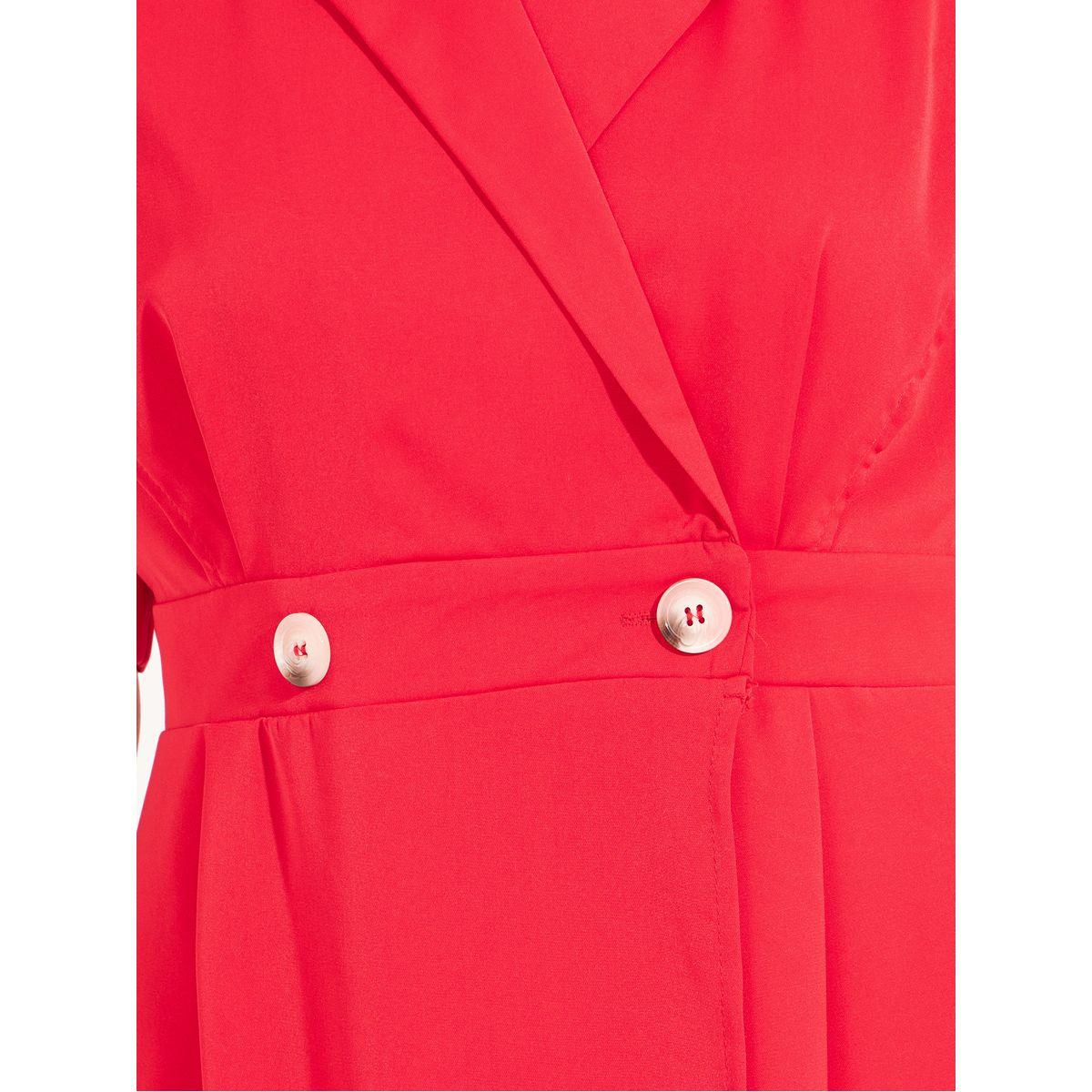 Styli Notch Lapel Blazer Midi Dress with Button Detail-women-clothing-dresses-image-3