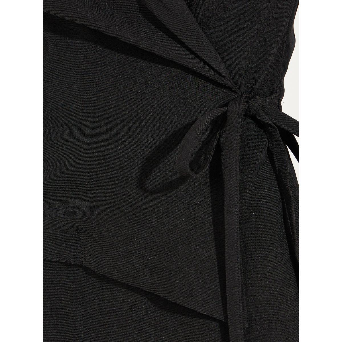 فستان ميدي سادة بلا أكمام مع أربطة-women-clothing-dresses-image-3