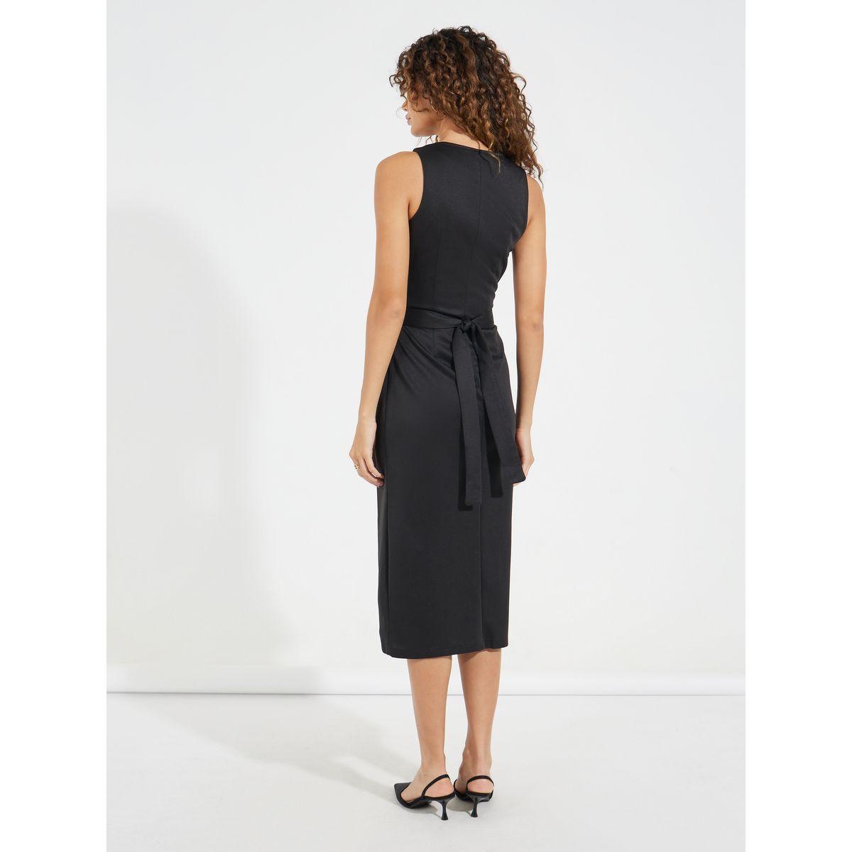 فستان ميدي بنمط لف مع سحَّاب غلق-women-clothing-dresses-image-6