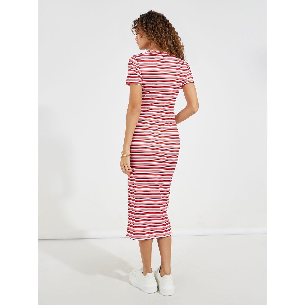 فستان ميدي مخطط مع أكمام قصيرة-women-clothing-dresses-image-6
