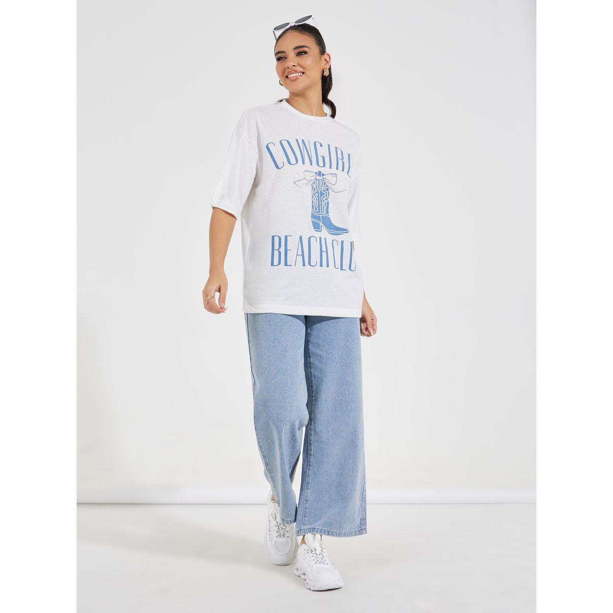 Styli Oversized Cowgirls Boots Graphic T-Shirt-women-clothing-tshirts-image-2
