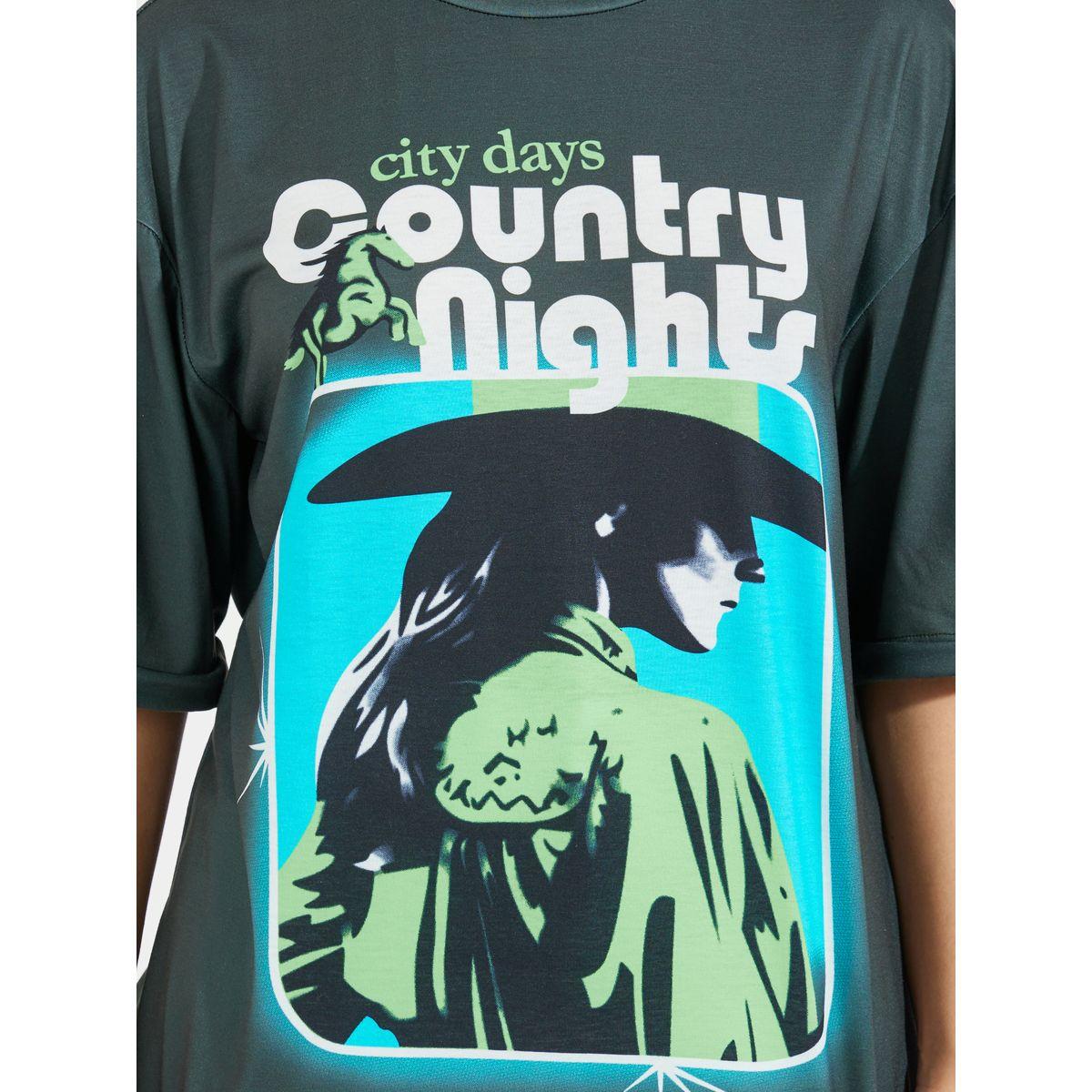 تيشيرت فضفاض مطبع بطبعة جرافيك-women-clothing-tshirts-image-4