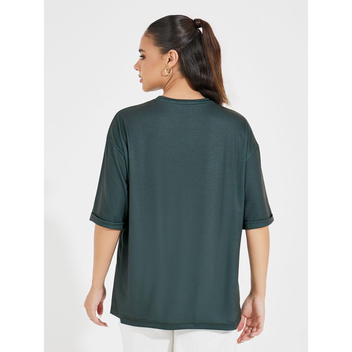تيشيرت فضفاض مطبع بطبعة جرافيك-women-clothing-tshirts-image-5