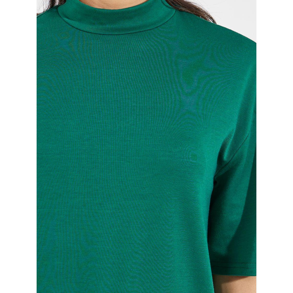 Styli Boxy High Neck Solid T-Shirt-women-clothing-tshirts-image-3