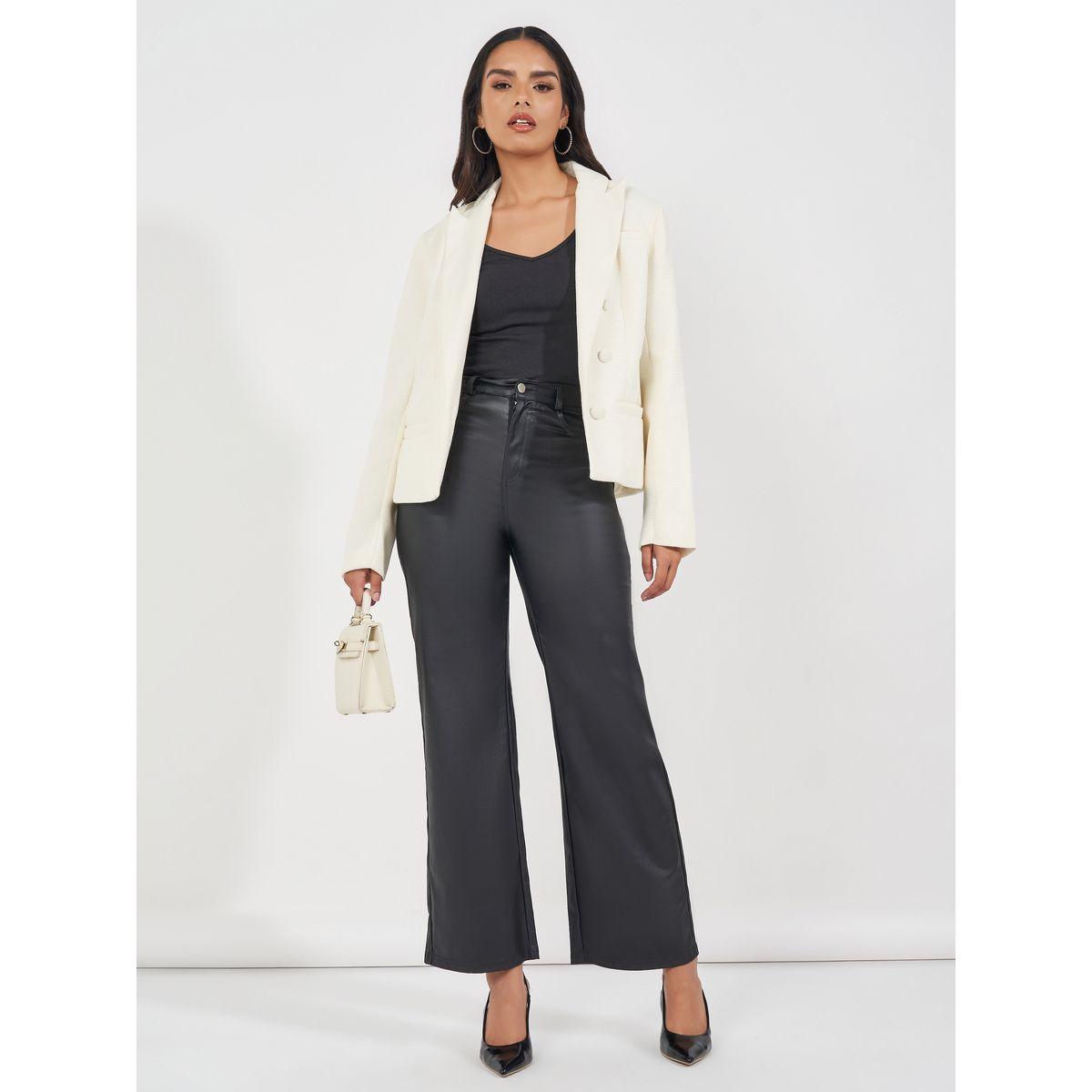 بليزر تويد بصفين أزرار وقصة عادية-women-clothing-coatsandjackets-blazers-image-2
