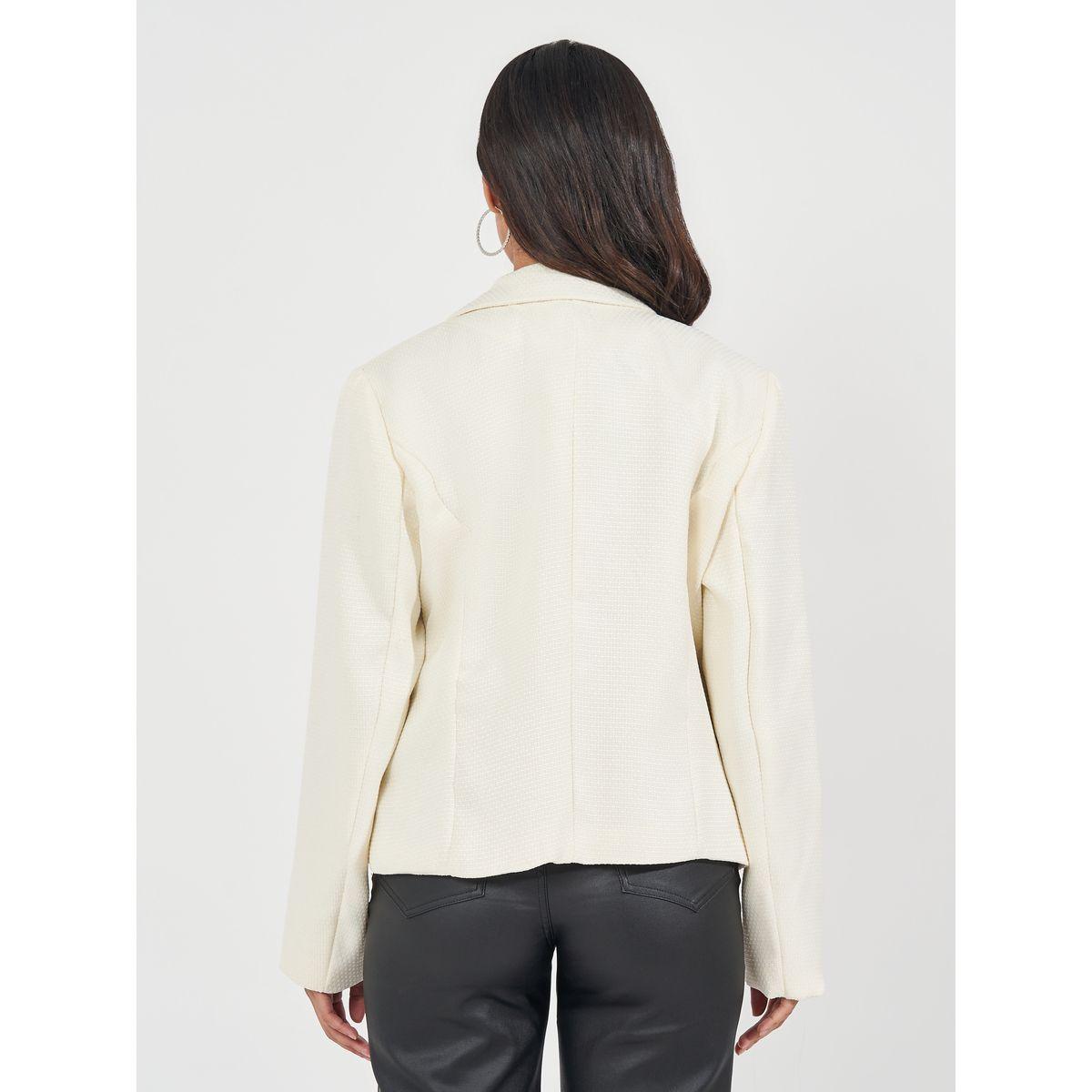 Styli Regular Fit Short Length Double Breasted Tweed Blazer-women-clothing-coatsandjackets-blazers-image-4