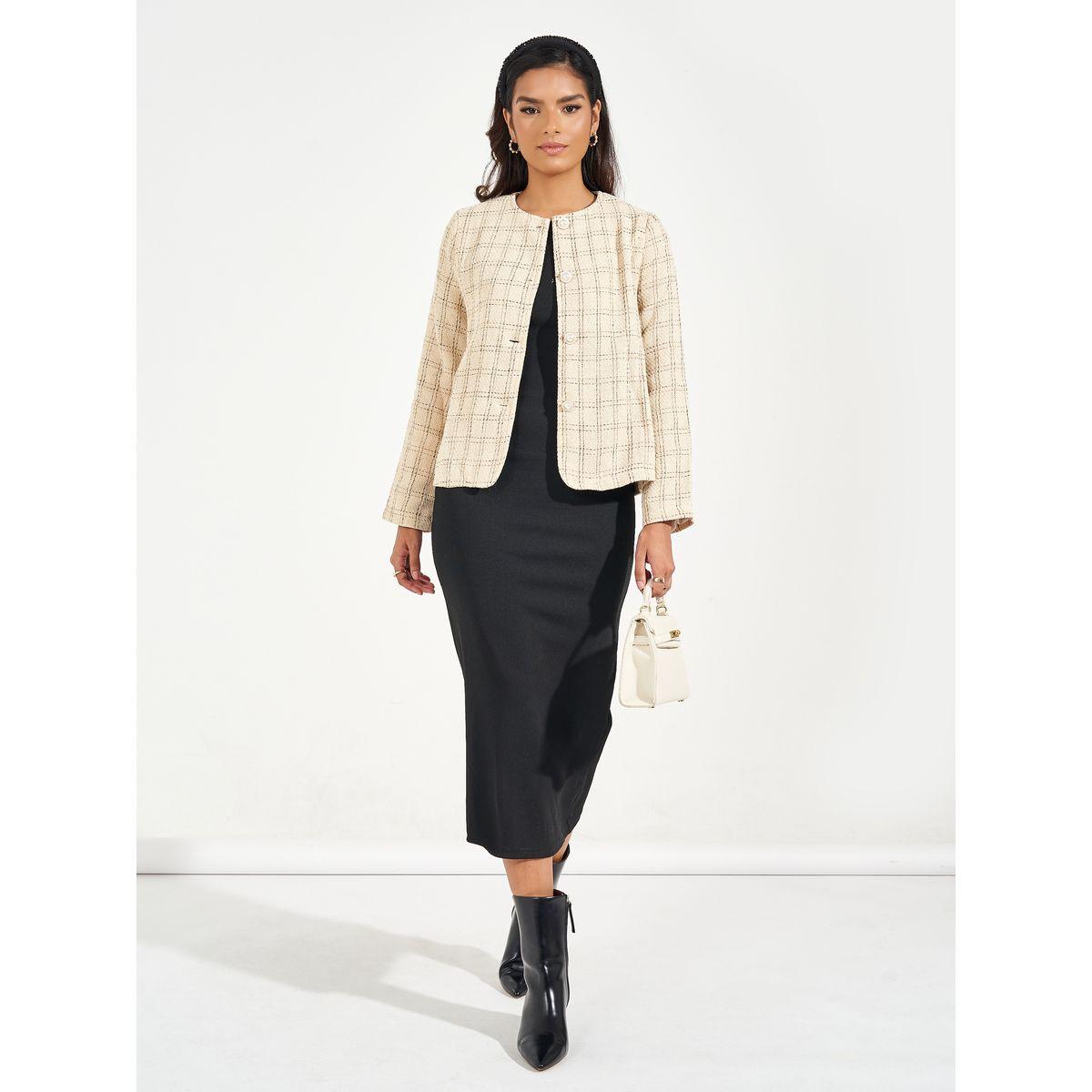 جاكيت تويد بقصة عادية-women-winterwear-coatsandjackets-jackets-image-2