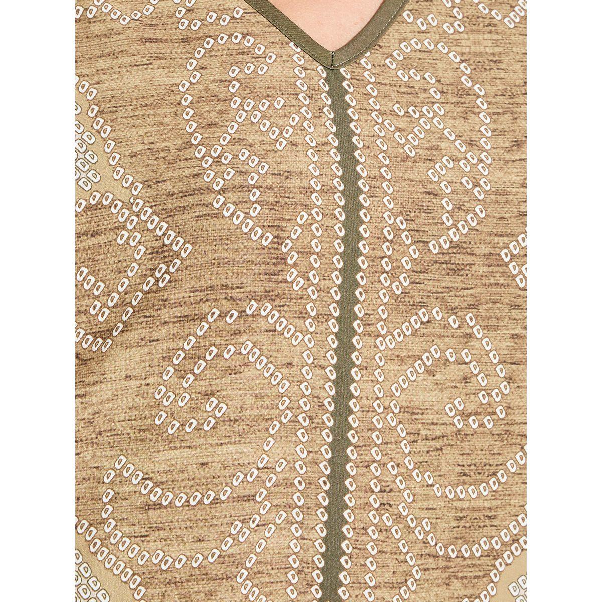 Styli All Over Print V Neck Kaftan-women-arabicclothing-kaftan-image-3