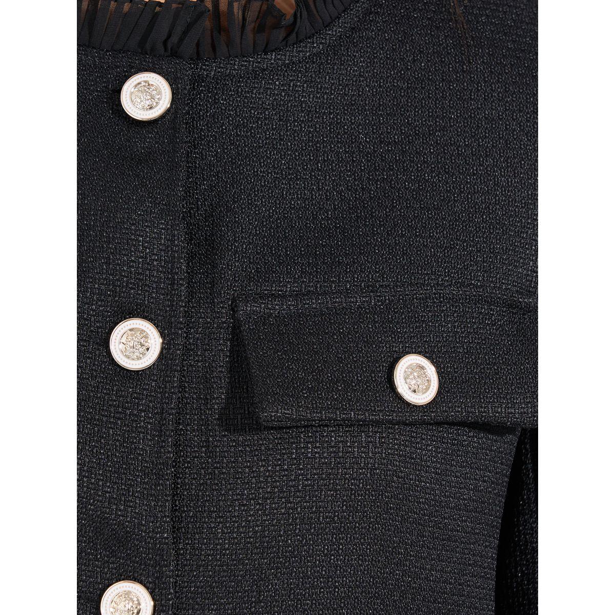Styli Regular Fit Tweed Jacket with Woven Trim-women-winterwear-coatsandjackets-jackets-image-3