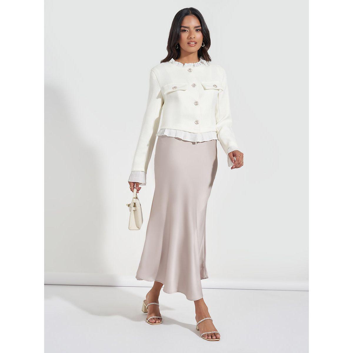 جاكيت تويد بقصة عادية وتداخلات منسوجة-women-winterwear-coatsandjackets-jackets-image-2