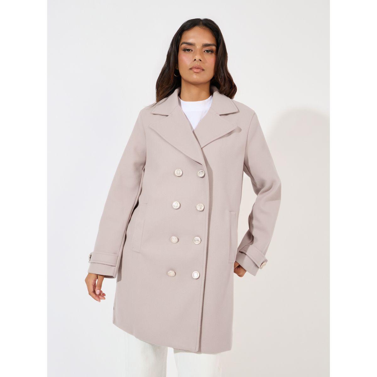 Styli Boxy Fit Longline Double Breasted Wool Like Coat-women-clothing-coatsandjackets-coats-image-2