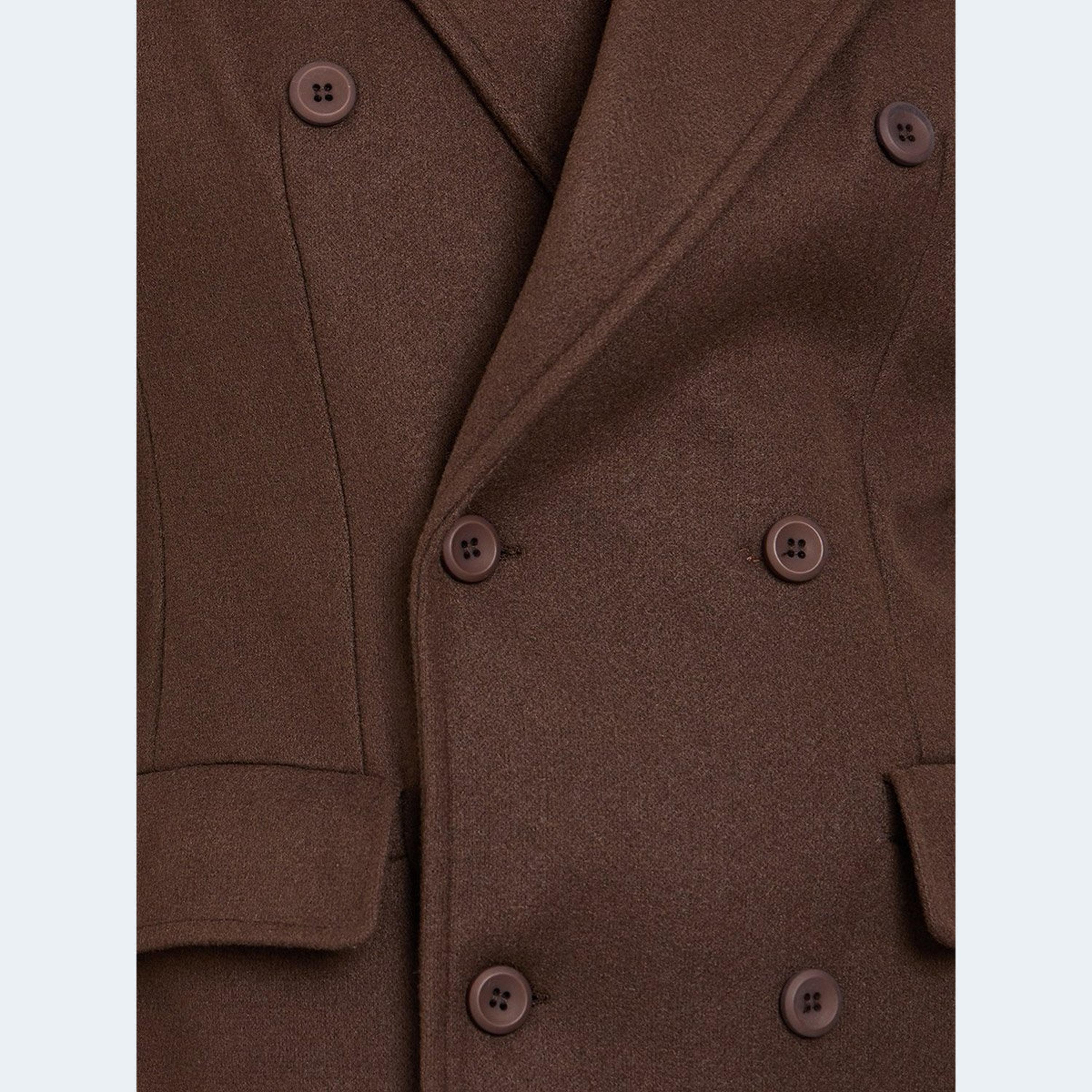 Styli Women Brown Wool Look Maxi Coat-women-clothing-coatsandjackets-coats-image-4
