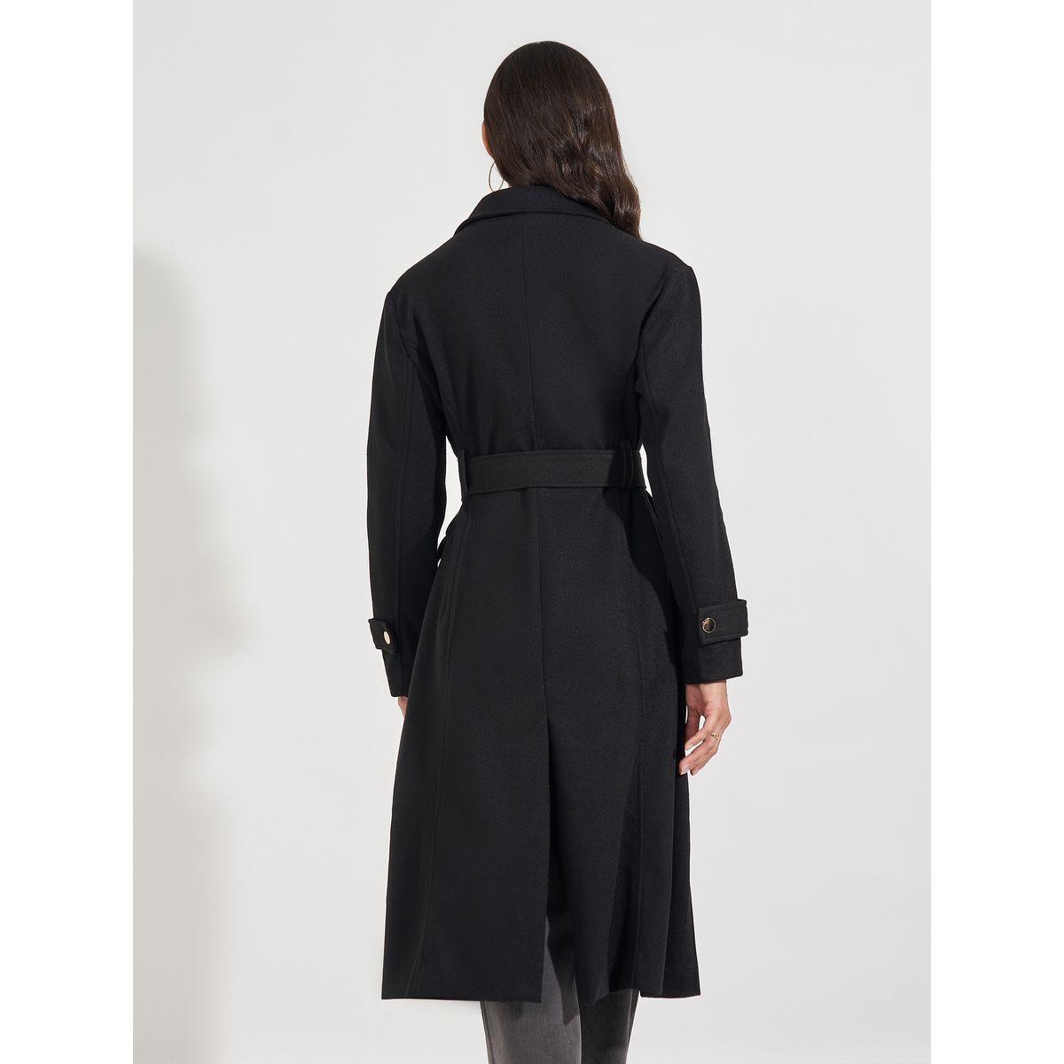 Styli Regular Fit Wool Like Double Breasted Belted Coat-women-clothing-coatsandjackets-coats-image-4