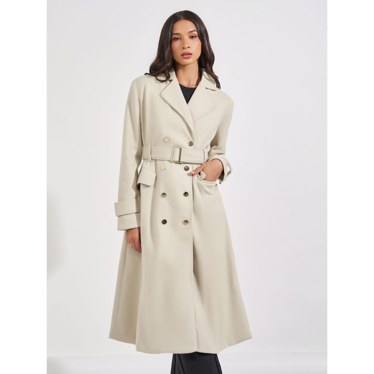 Styli Regular Fit Wool Like Double Breasted Belted Coat-women-clothing-coatsandjackets-coats-image-2