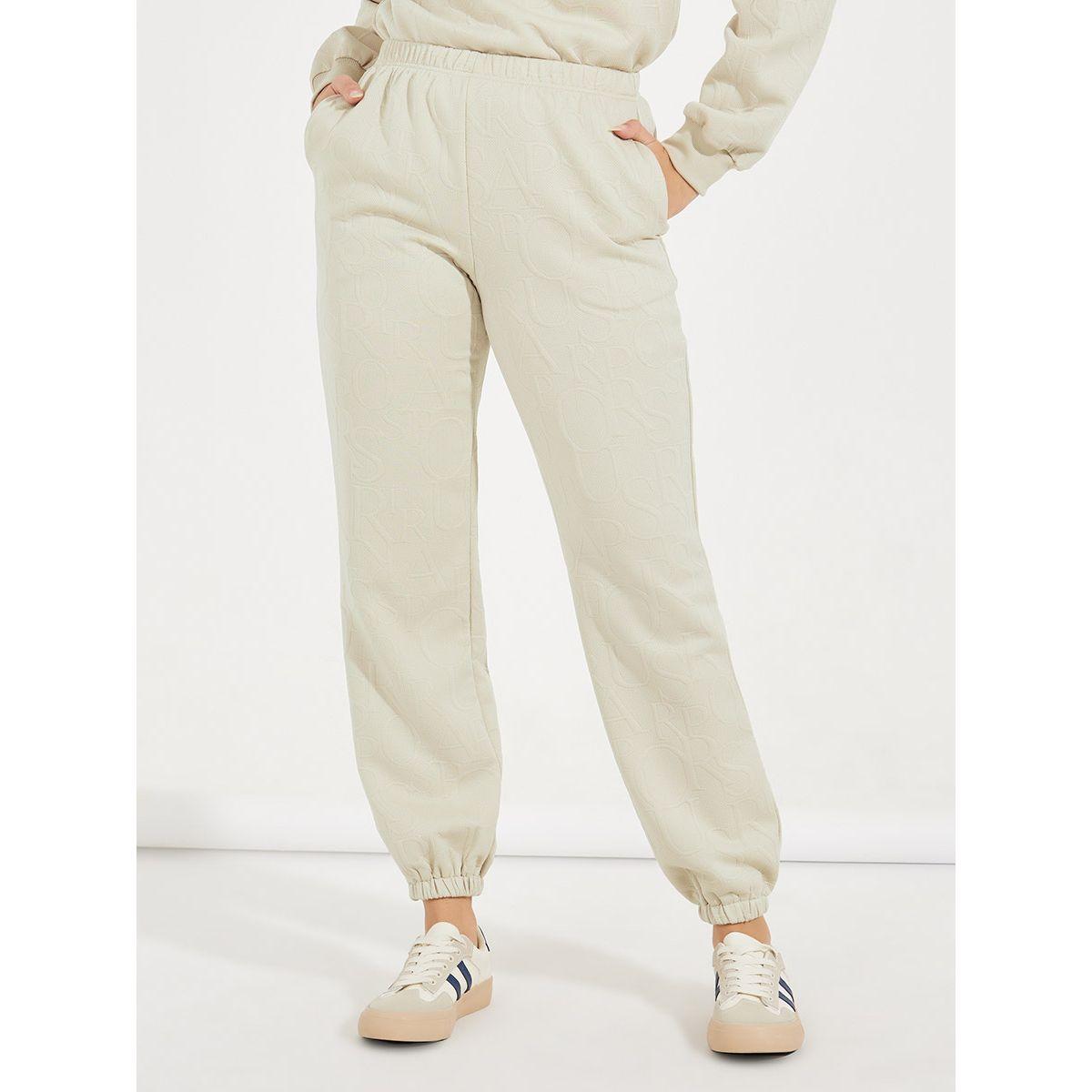 Styli Embossed Look Sweatshirt & Cuffed Jogger Co-Ords-women-clothing-coordsets-image-5