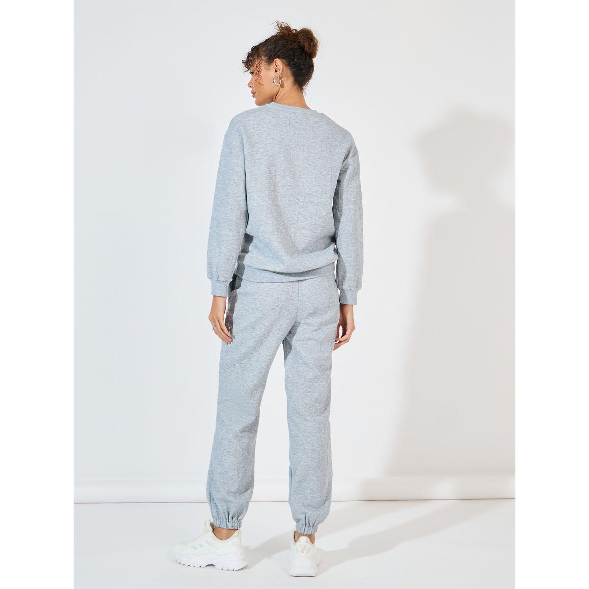 طقم منسق من جوغر مع سويت شيرت-women-clothing-coordsets-image-4