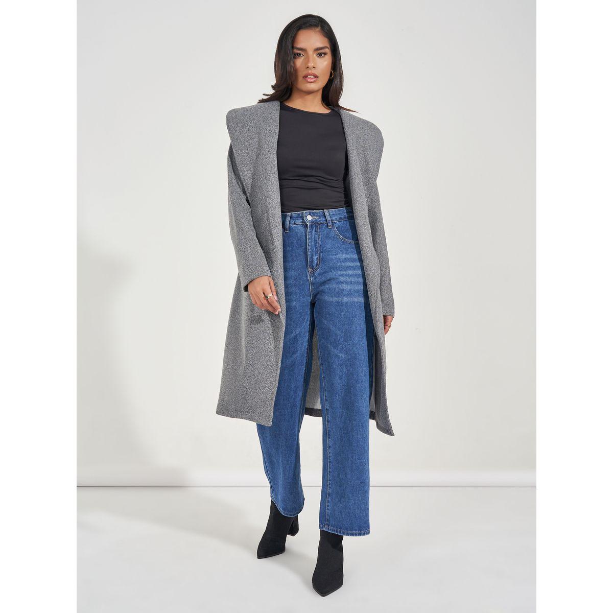 Styli Regular Fit Longline Belted Wool Like Coat-women-clothing-coatsandjackets-coats-image-2