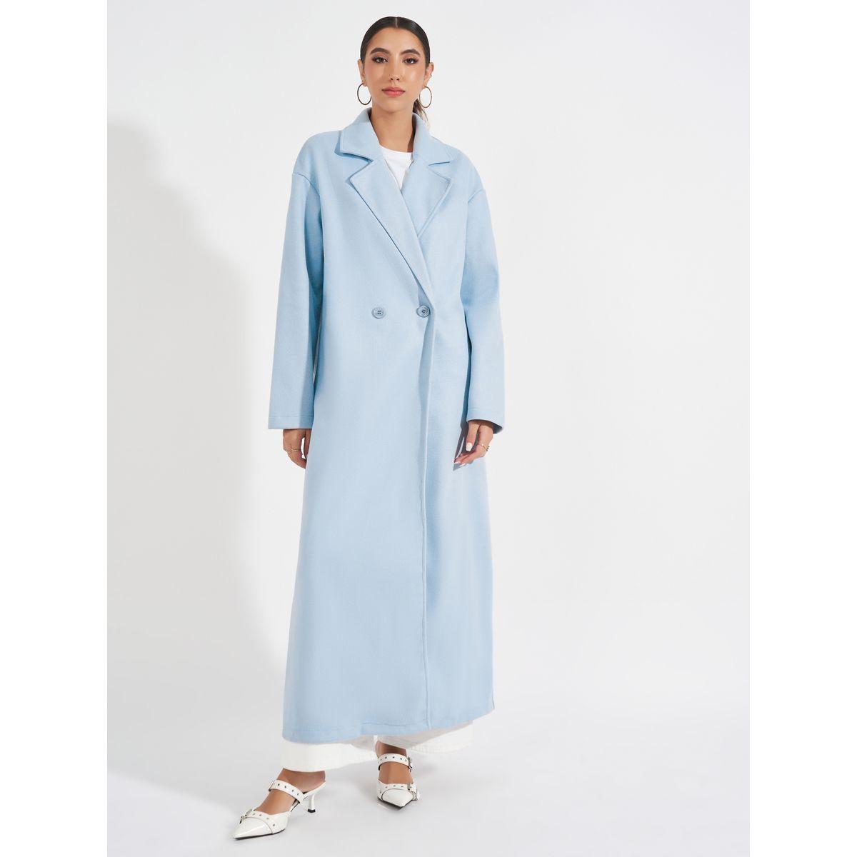 Styli Regular Fit Maxi Length Wool Like Buttoned Coat-women-clothing-coatsandjackets-coats-image-1