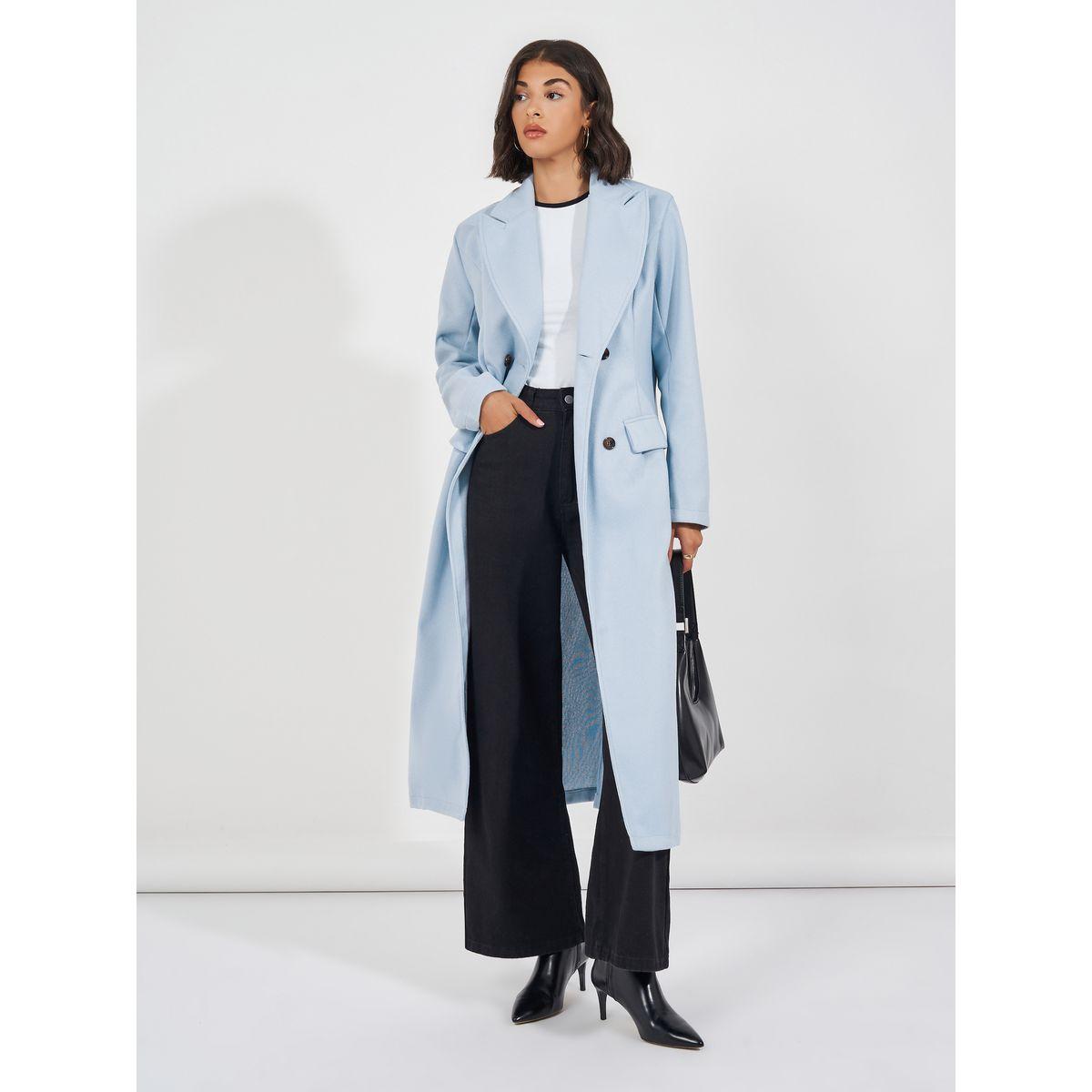 Styli Regular Fit Double Breasted Wool Like Coat-women-clothing-coatsandjackets-coats-image-1