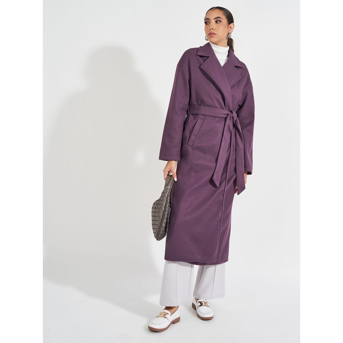 Styli Oversized Midi Length Belted Wool Like Coat-women-clothing-coatsandjackets-coats-image-1