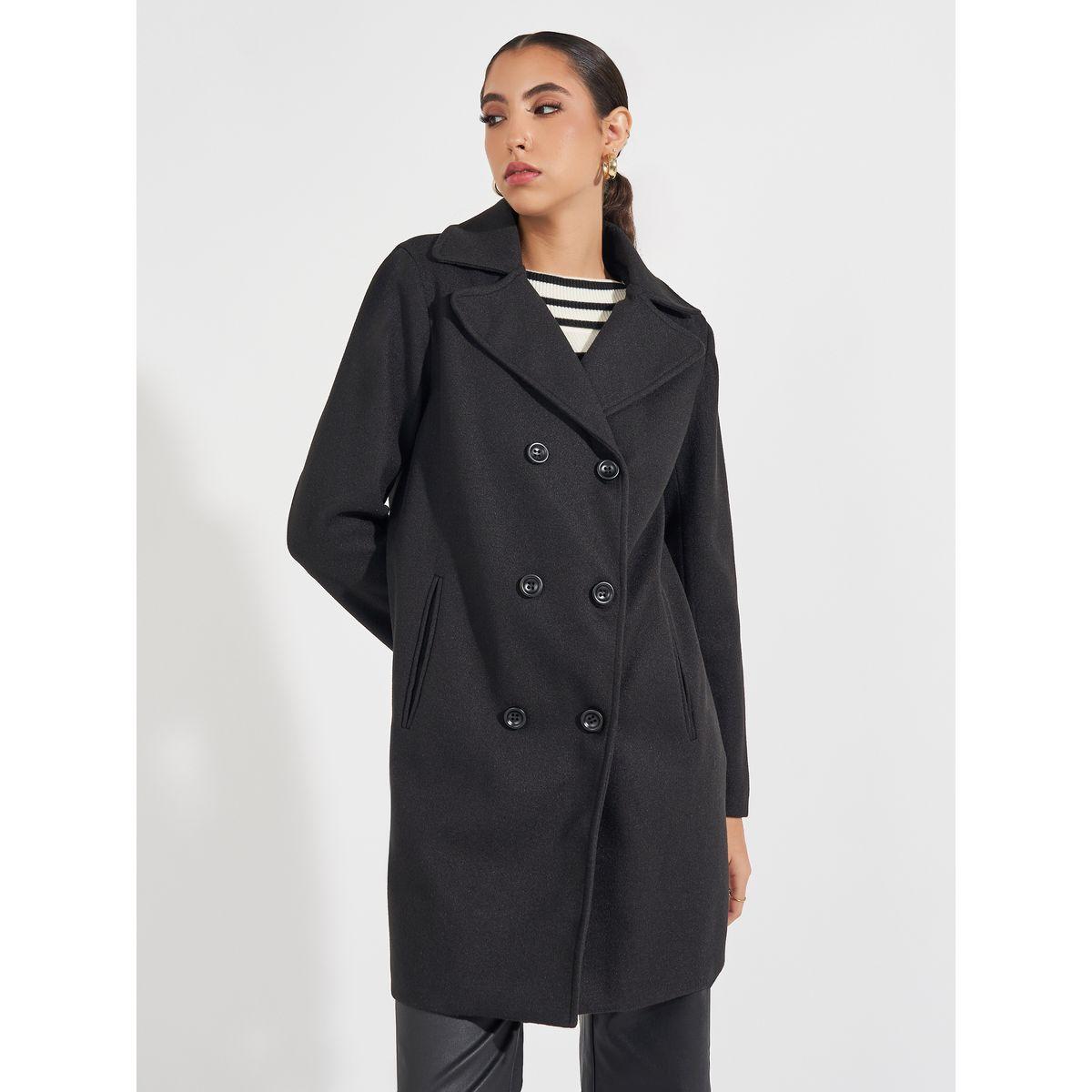 Styli Regular Fit Longline Double Breasted Wool Like Coat-women-clothing-coatsandjackets-coats-image-3