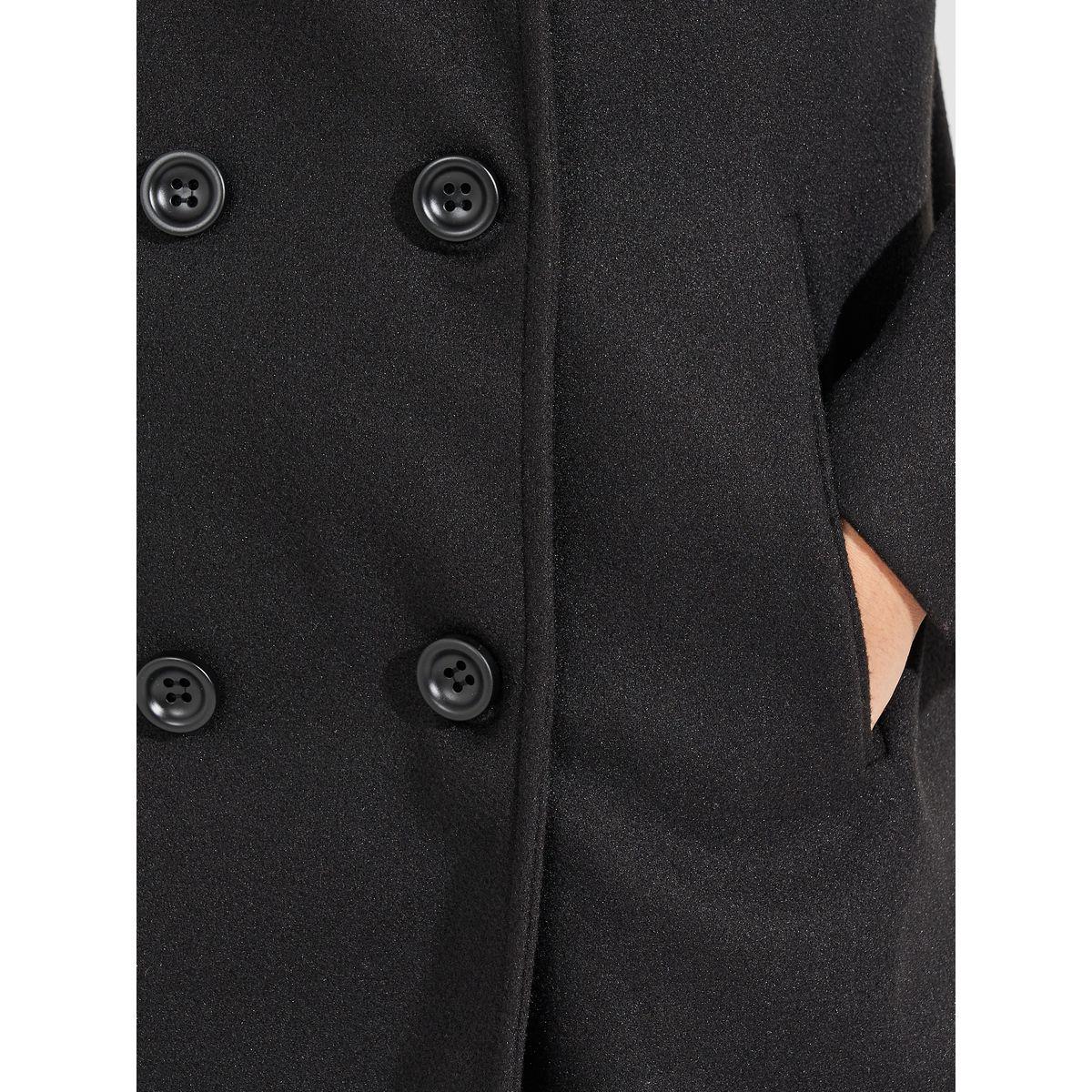 معطف بقصة عادية مع صفين أزرار-women-clothing-coatsandjackets-coats-image-4