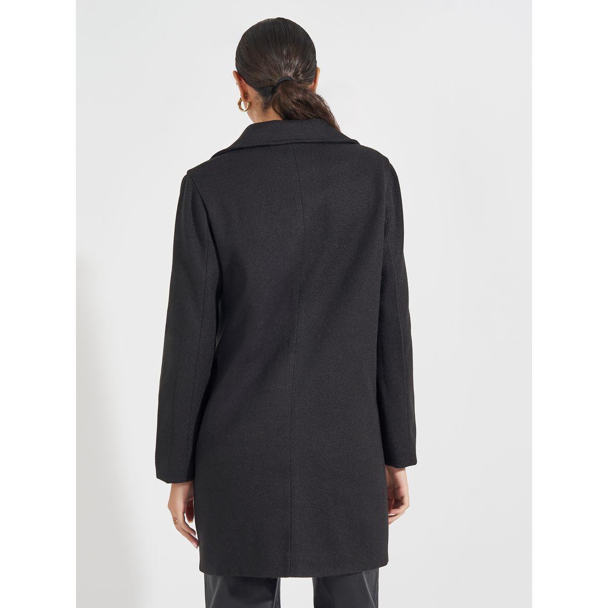 Styli Regular Fit Longline Double Breasted Wool Like Coat-women-clothing-coatsandjackets-coats-image-5