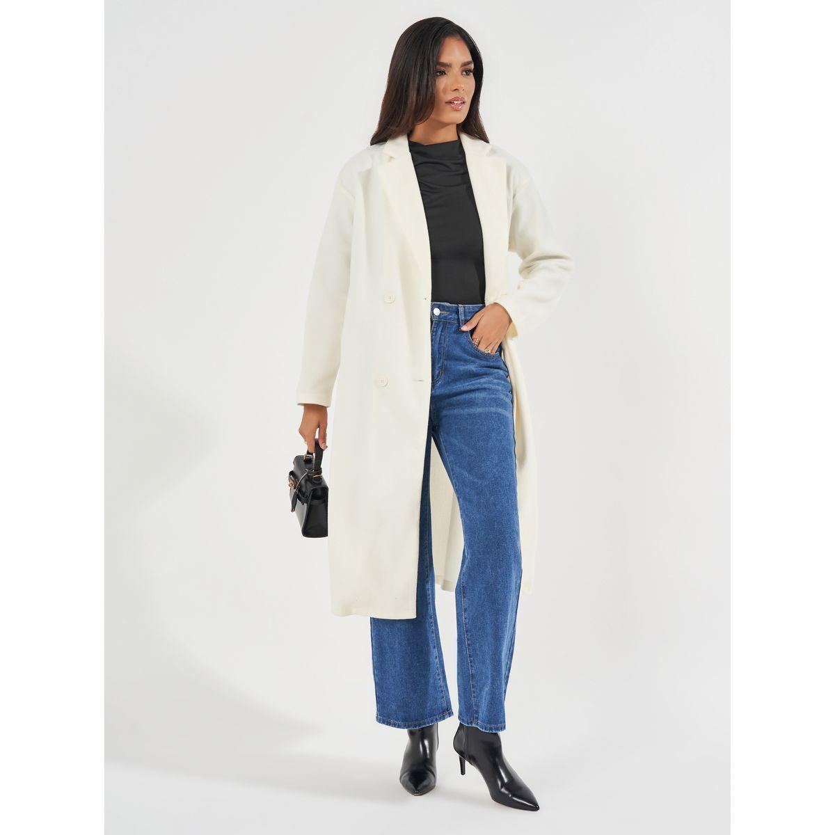 Styli Regular Fit Double Breasted Wool Like Coat-women-clothing-coatsandjackets-coats-image-1