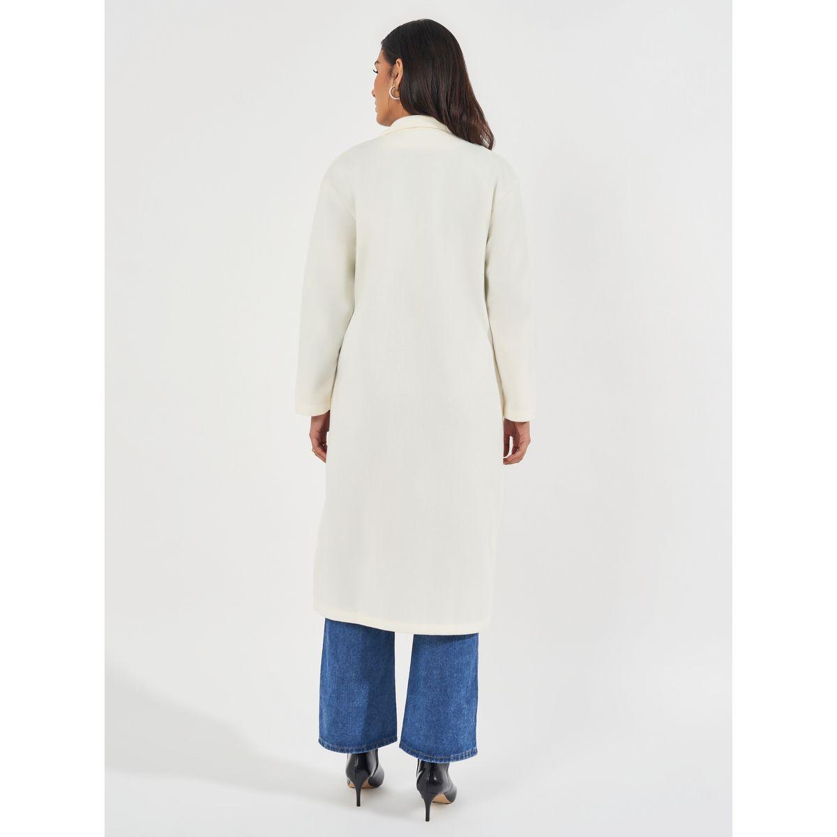 معطف بقصة عادية مع صفين أزرار-women-clothing-coatsandjackets-coats-image-5