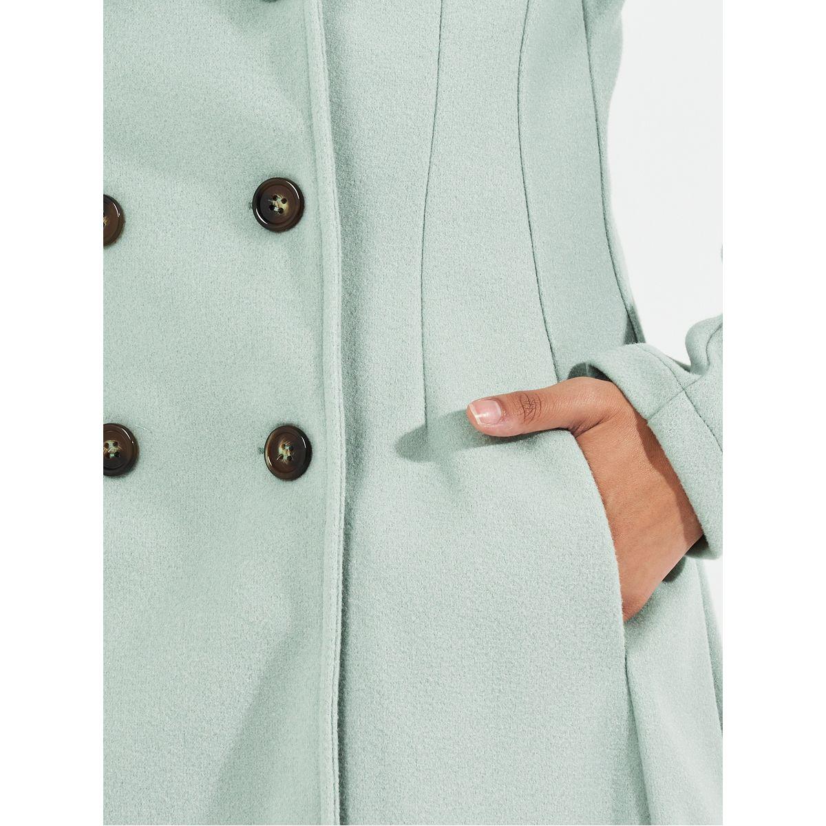 معطف بقصة عادية وصفين أزرار-women-clothing-coatsandjackets-coats-image-3